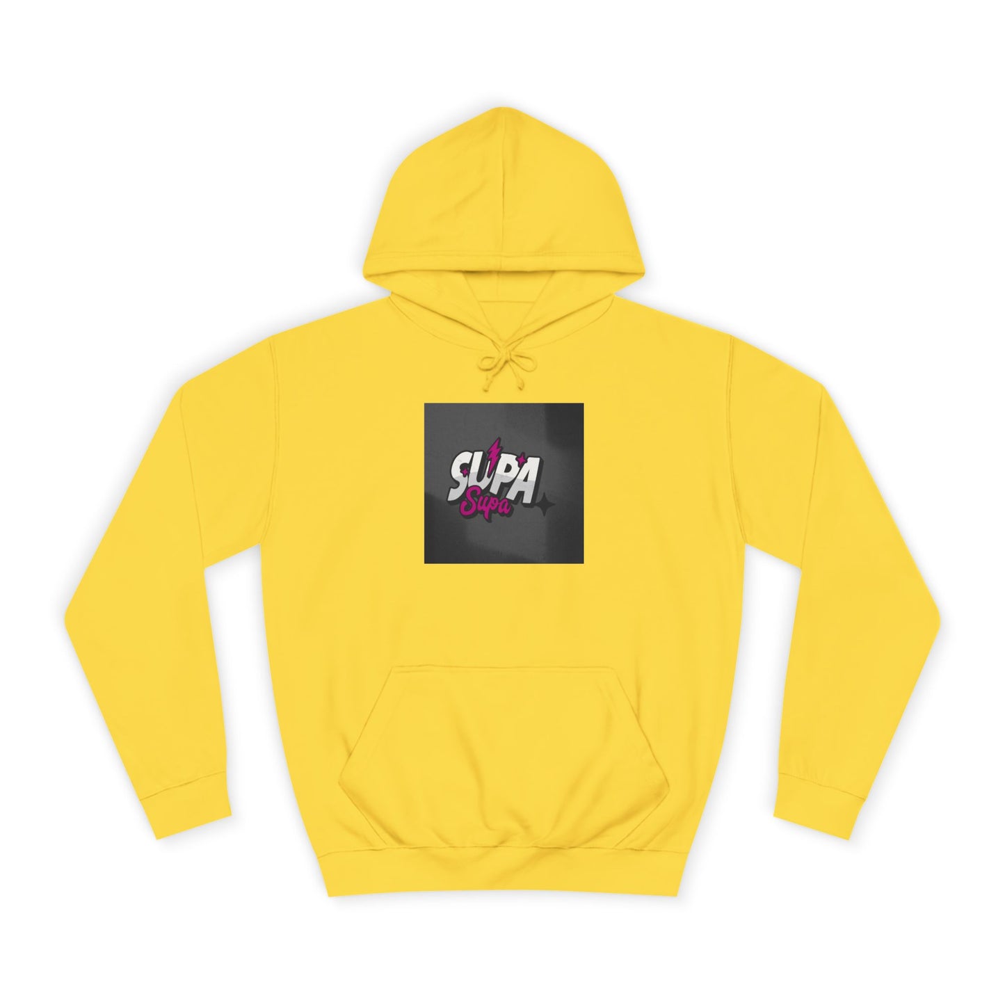 Trendy Unisex Hoodie with Fun 'Supa' Design, Cozy Streetwear, Perfect for Students, Gifts,