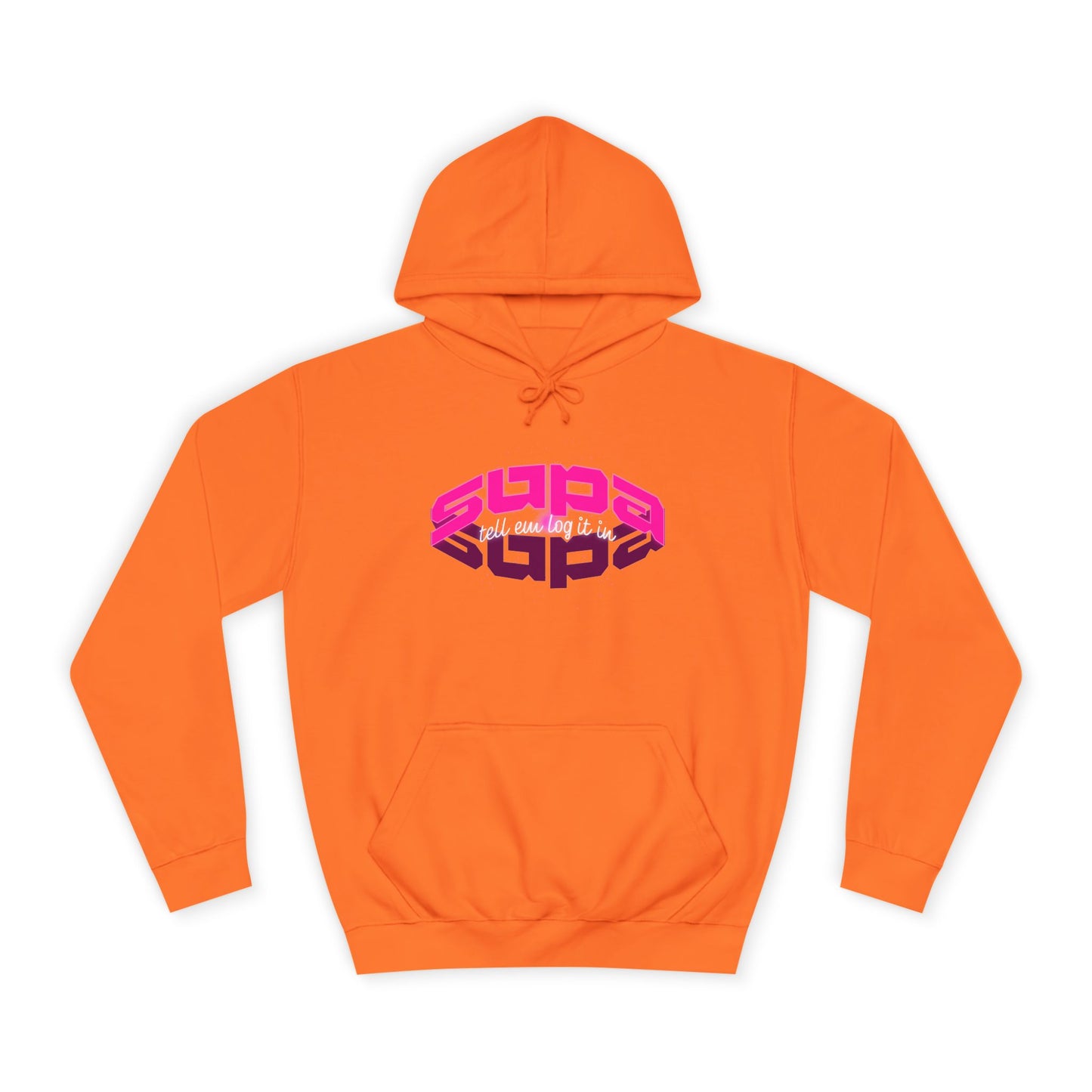 Stylish Trendy Hoodie with 'Supa' Design, Unisex Casual wear for Everyone, Perfect for Everyday Life, Gift, Bright hoodie