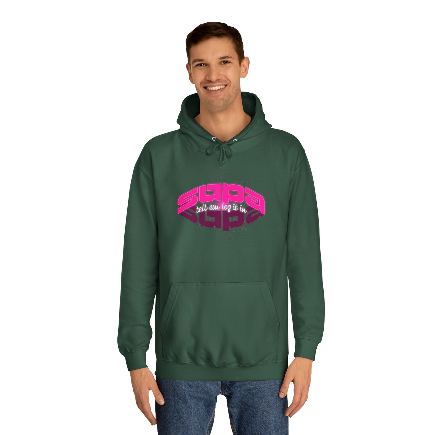 Stylish Trendy Hoodie with 'Supa' Design, Unisex Casual wear for Everyone, Perfect for Everyday Life, Gift, Bright hoodie