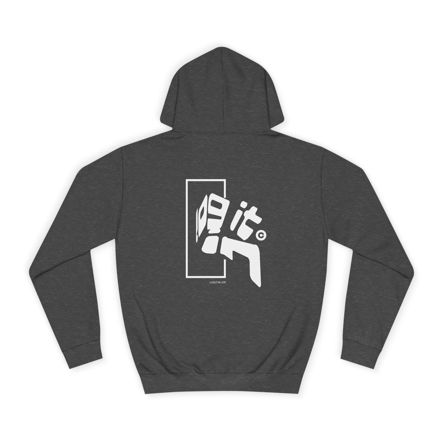 Unisex Log it in Hoodie with Bold Graphic, Casual Wear, Custom Apparel, Gift, Trendy Streetwear