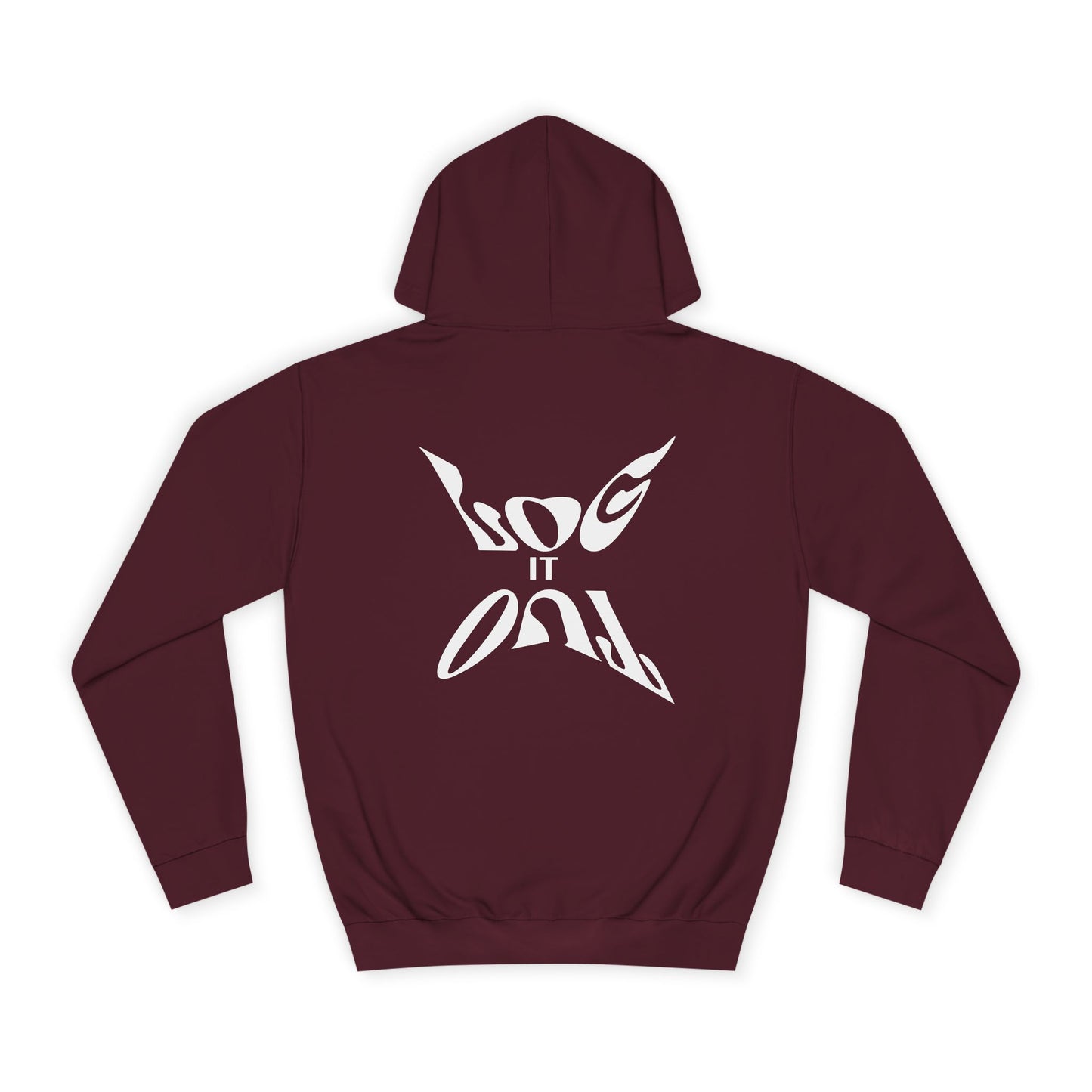 Unisex Hoodie with Artistic 'Log It Out' Design, Cozy Sweatshirt, Perfect Gift, Casual Outfits