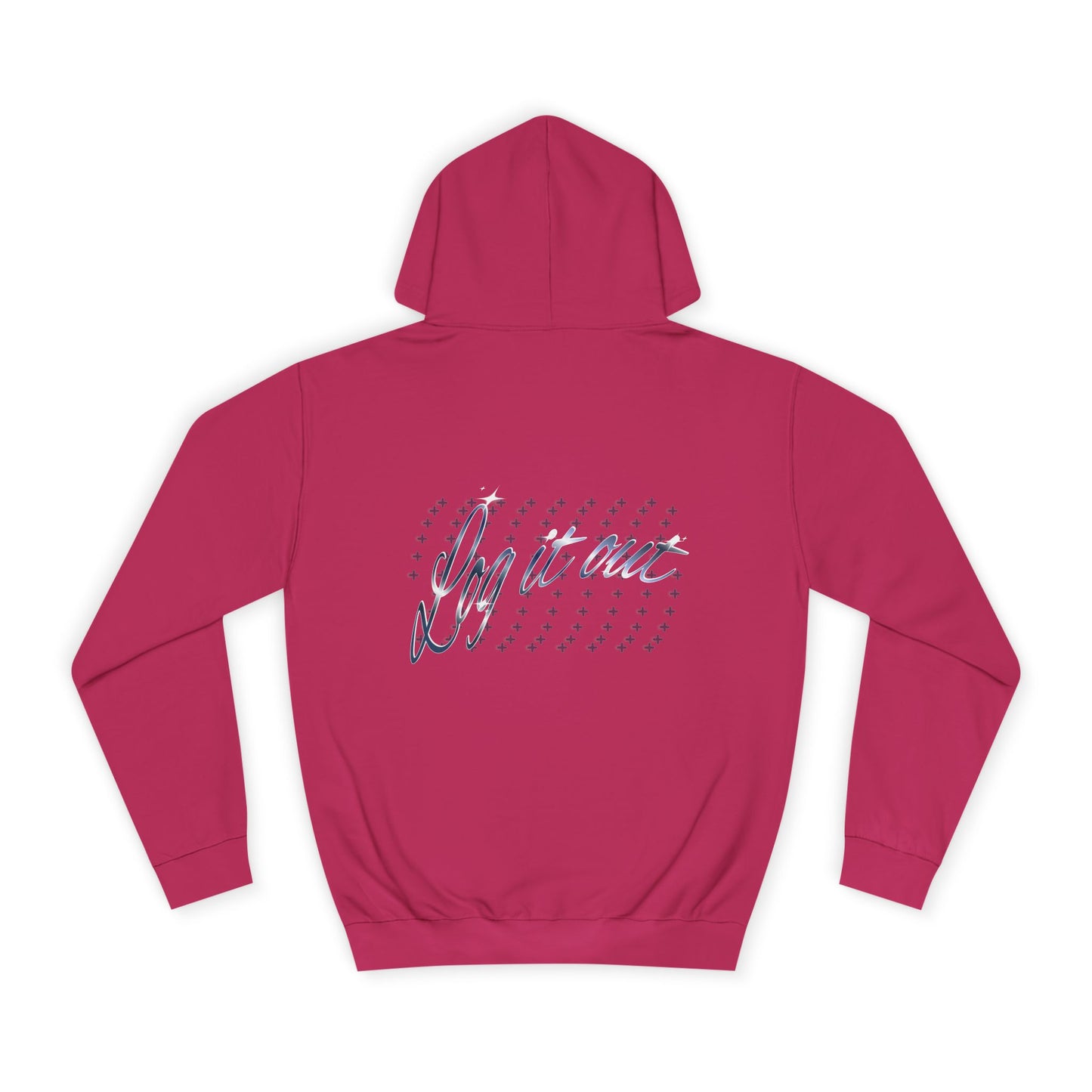 Stylish Unisex 'Log it out' Hoodie with Trendy Script Design, Perfect for Casual Wear, Gift, Apparel, Unisex Fashion