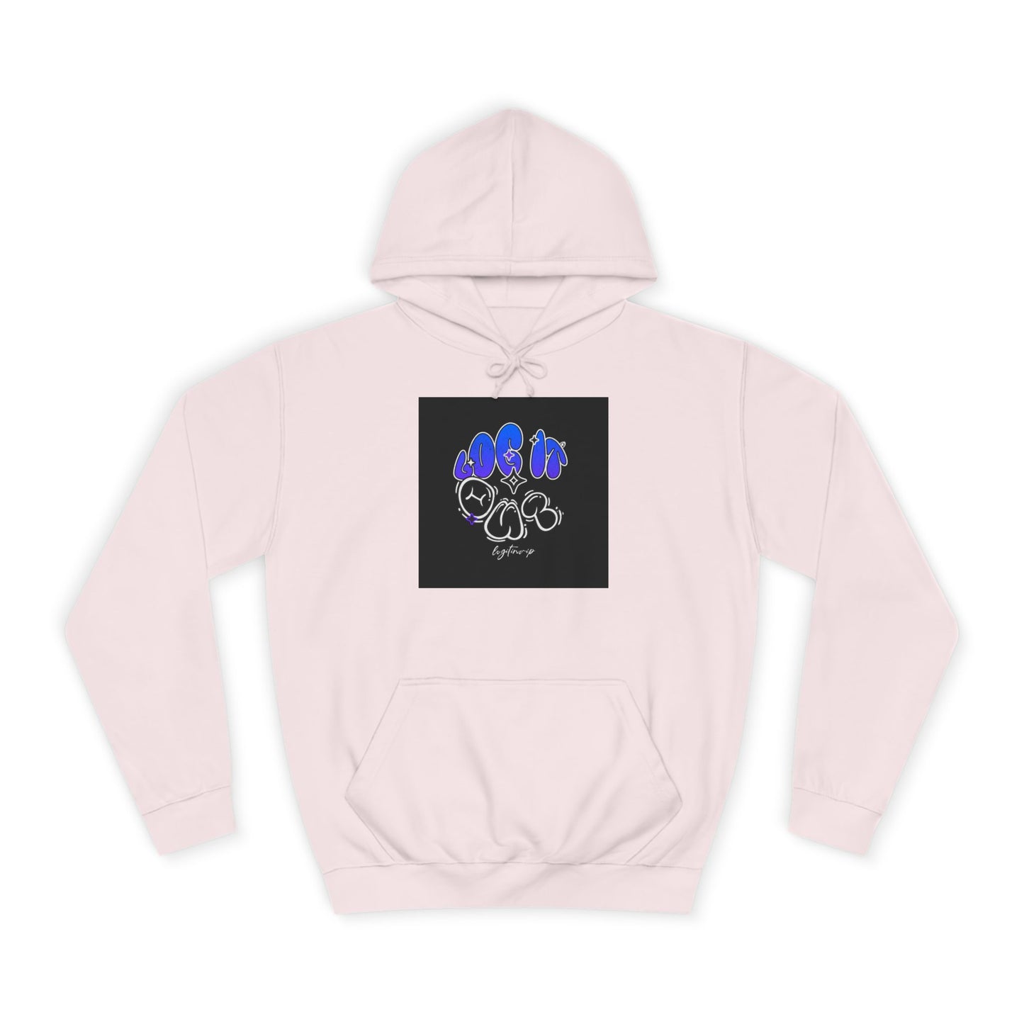 Vibrant Log it out Spirit Hoodie, Unisex Hoodie, Comfortable Sweatshirt, Graphic Hooded Sweatshirt,
