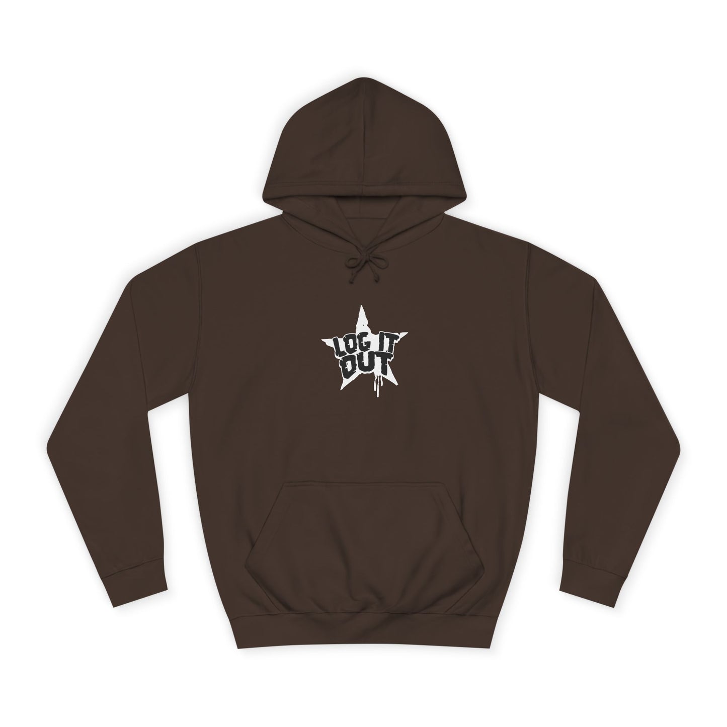 Unisex Hoodie with Bold 'Log It Out' Design, Casual Wear, Street Style Clothing, Custom Apparel, Gifts