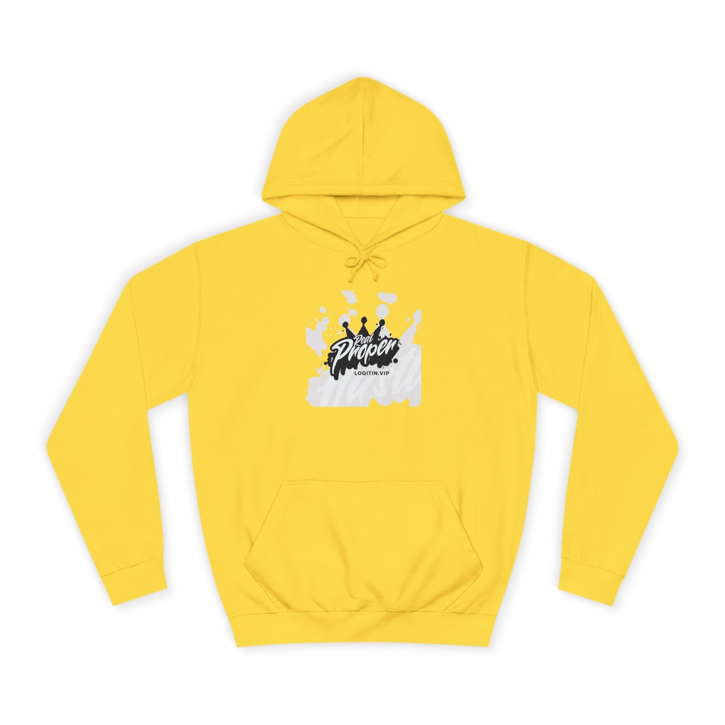 Unisex Hoodie with 'Real Proper' Design | Stylish Casual wear ,Events, Lounge, Gift Idea