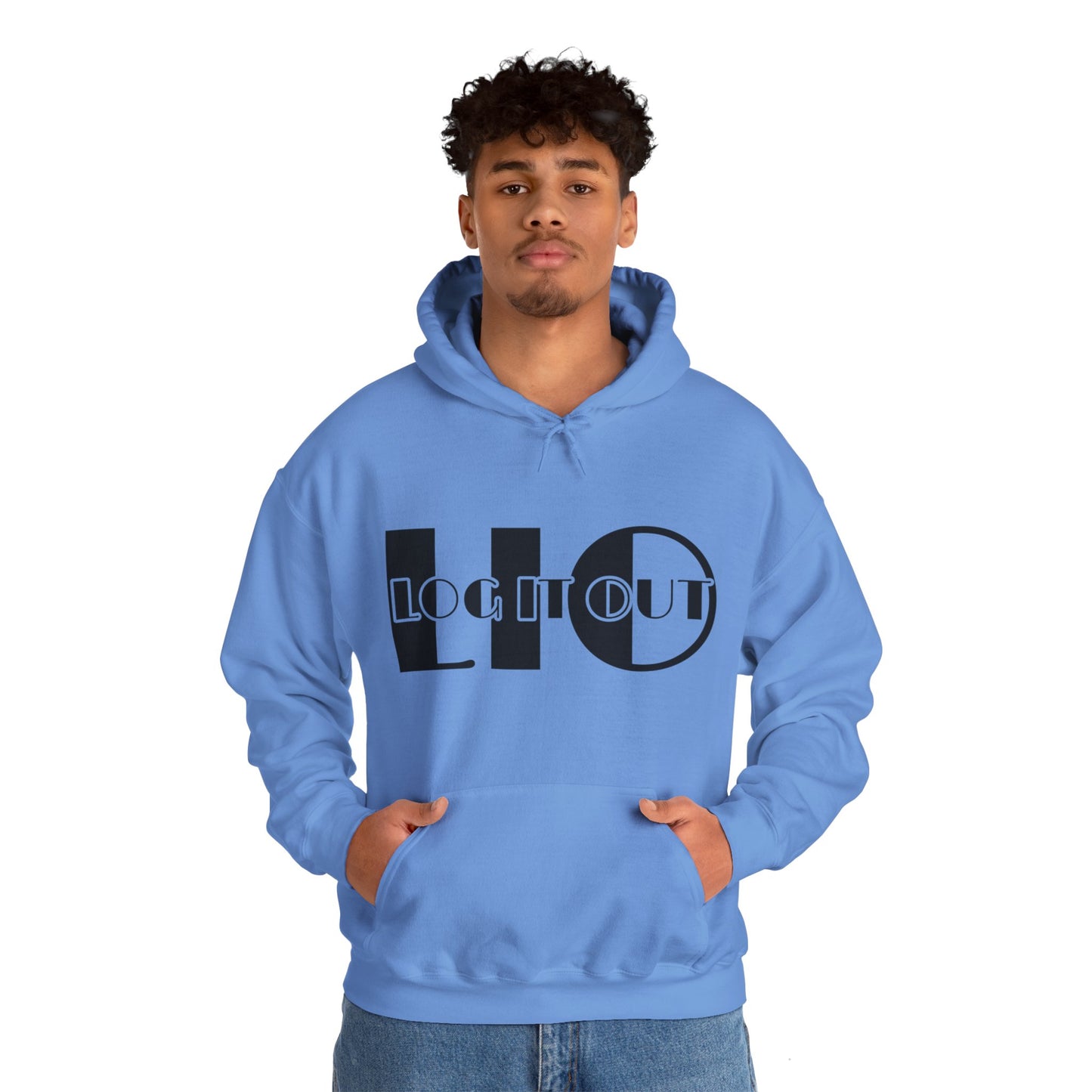 Log it out Unisex Heavy Blend™ Hooded Sweatshirt