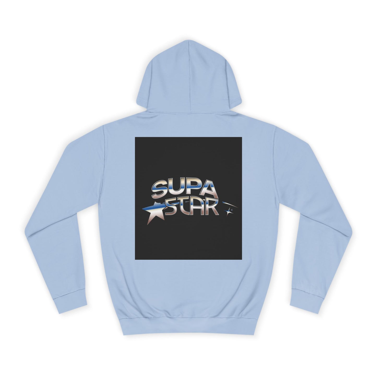 Supa Star Unisex Hoodie | Trendy Custom Apparel, Casual Wear, Star Graphic Hoodie, Adjustable Hooded Sweatshirt, Gift