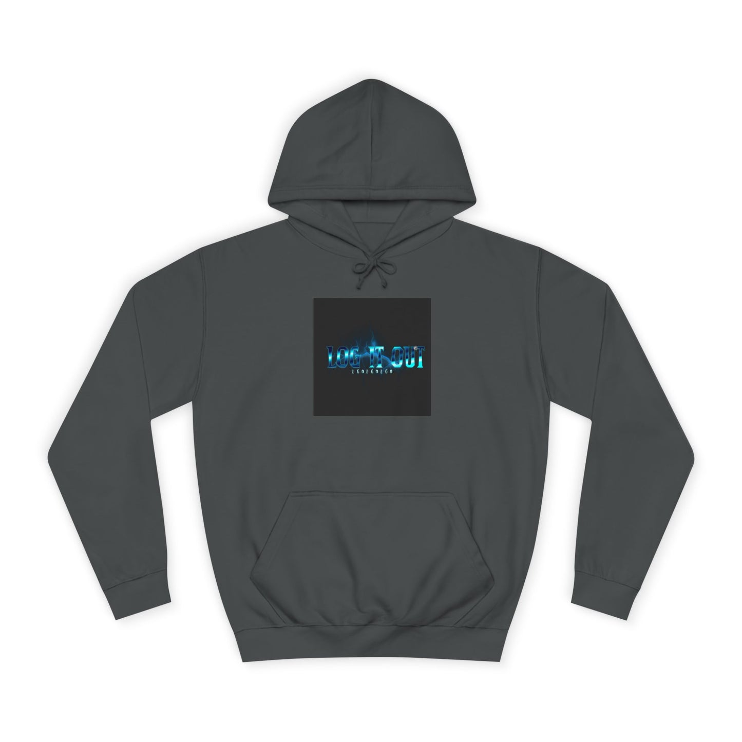 Unisex Log it out Hoodie with Digital Glow Design - Perfect for Gifts, Casual Wear,Events, Graphic Sweatshirt