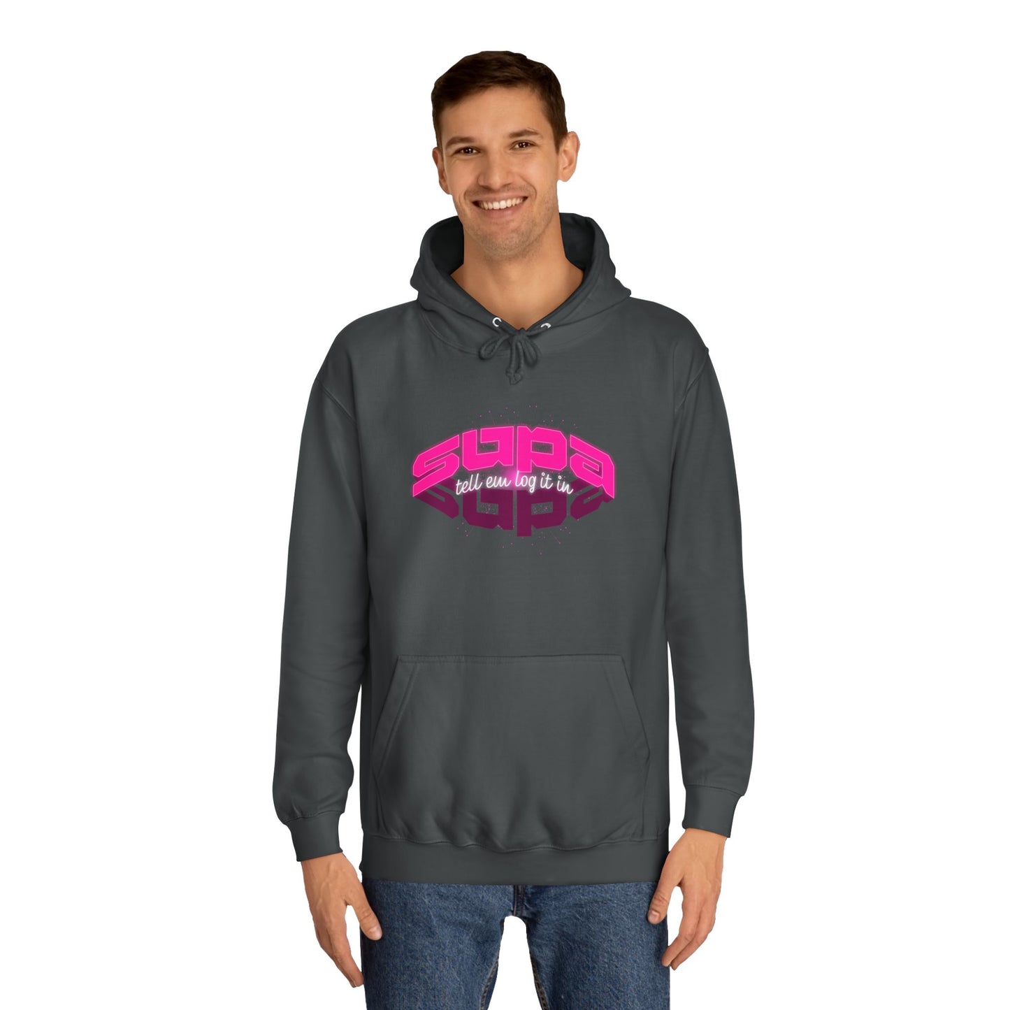 Stylish Trendy Hoodie with 'Supa' Design, Unisex Casual wear for Everyone, Perfect for Everyday Life, Gift, Bright hoodie