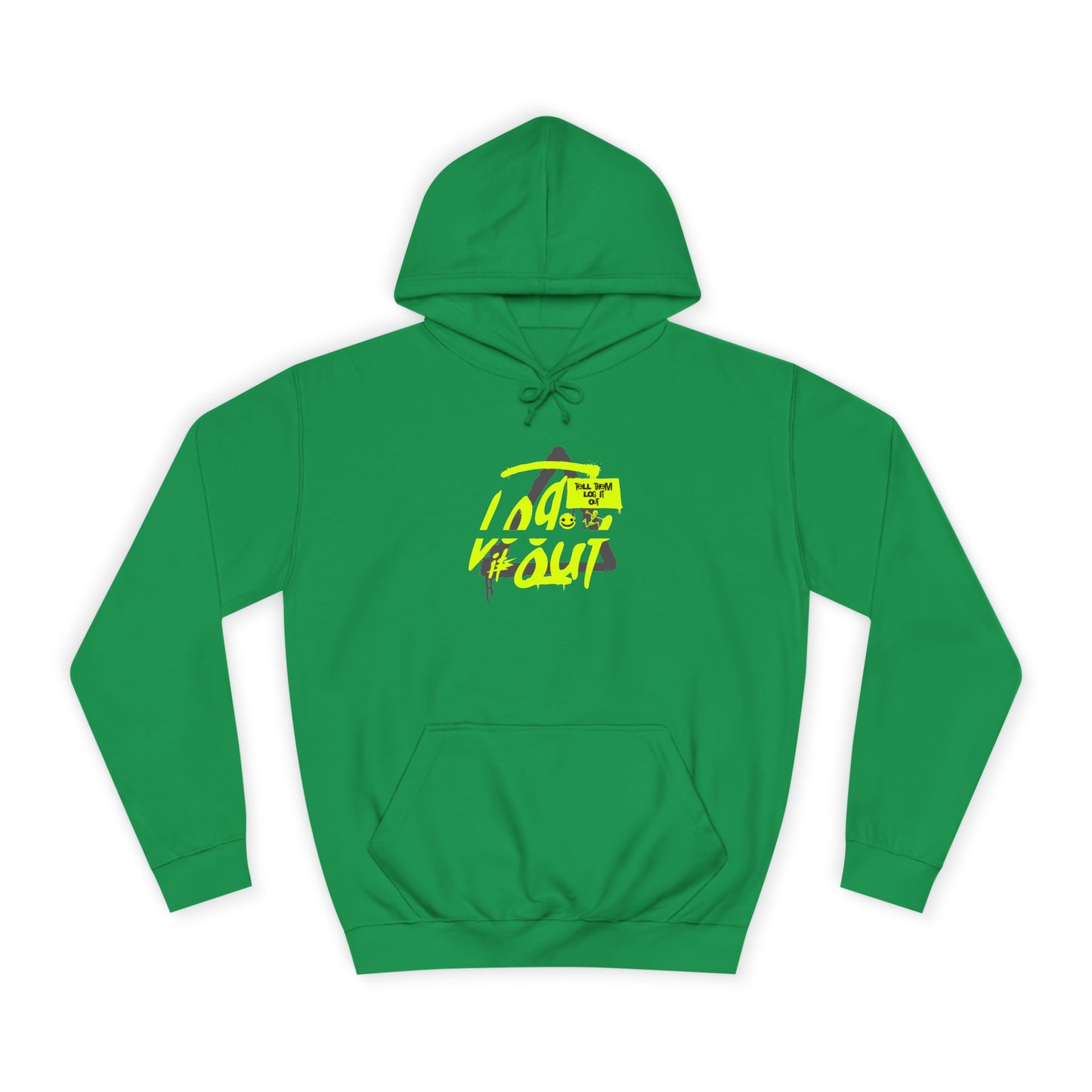 unisex Log it out Hoodie, Unisex Hoodie, Casual Wear, Trendy Graphic Hoodie, Comfortable Streetwear