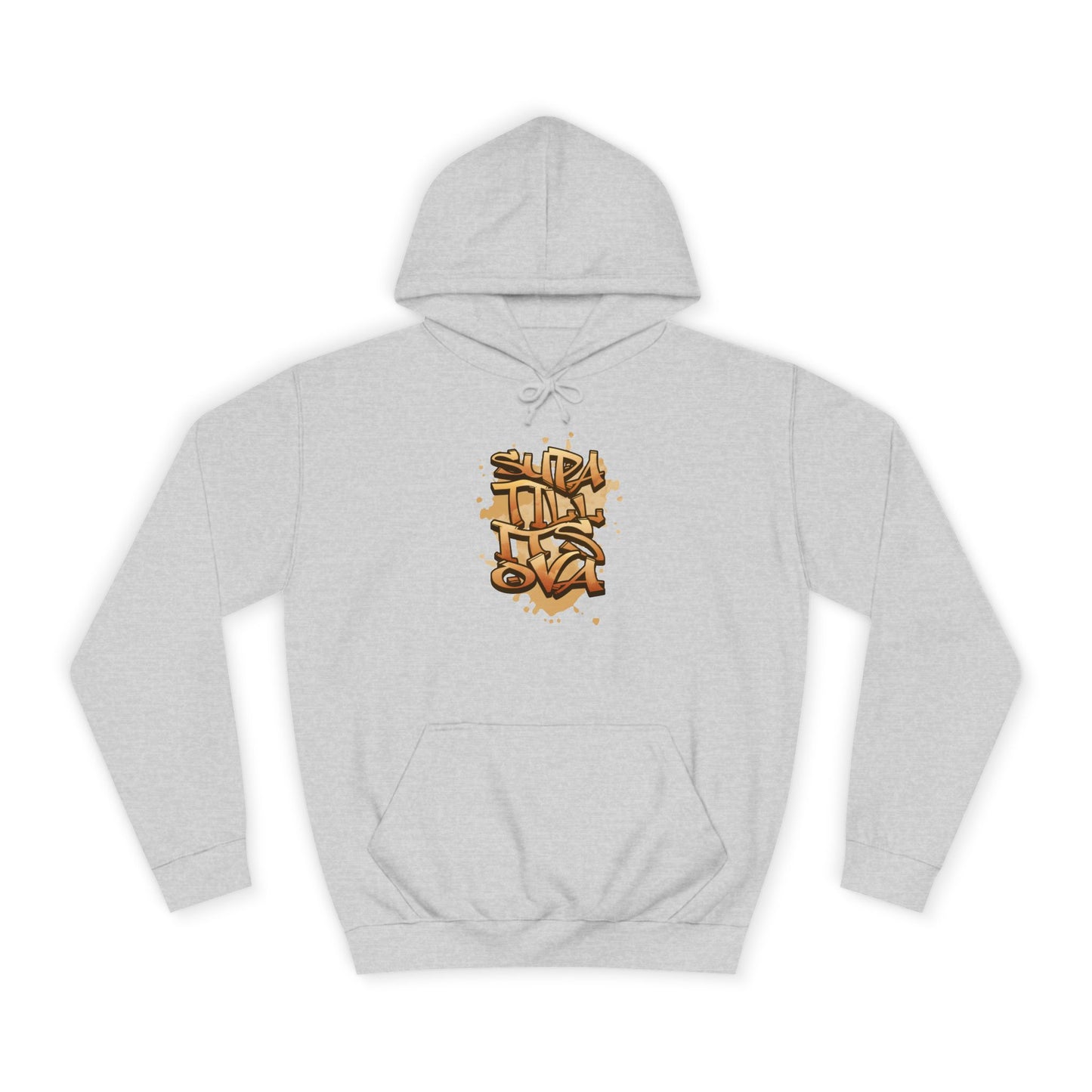 Urban Graffiti Unisex Supa till its Ova Hoodie, Streetwear Fashion, Trendy Gift, Casual Wear, Art-Inspired Apparel