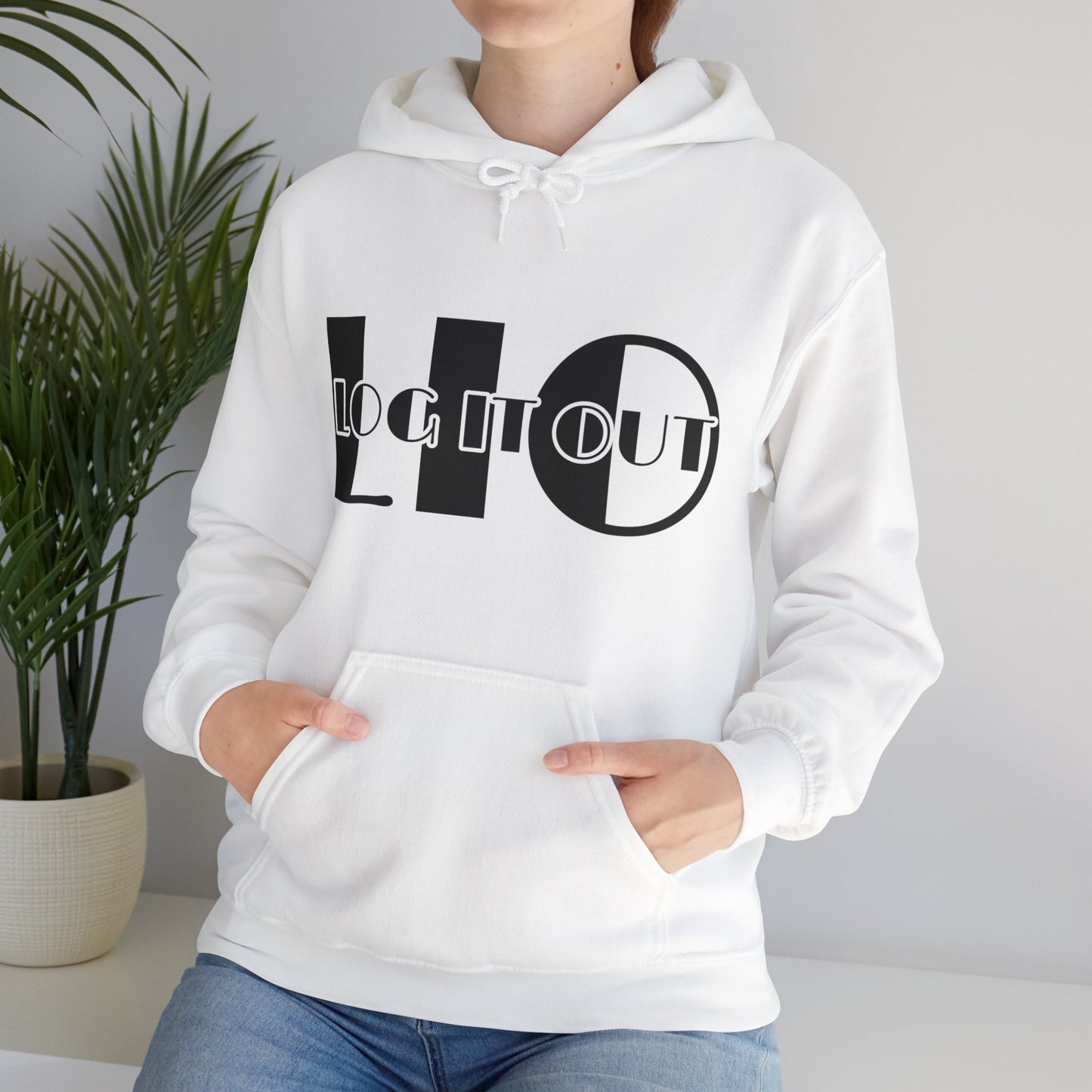Log it out Unisex Heavy Blend™ Hooded Sweatshirt