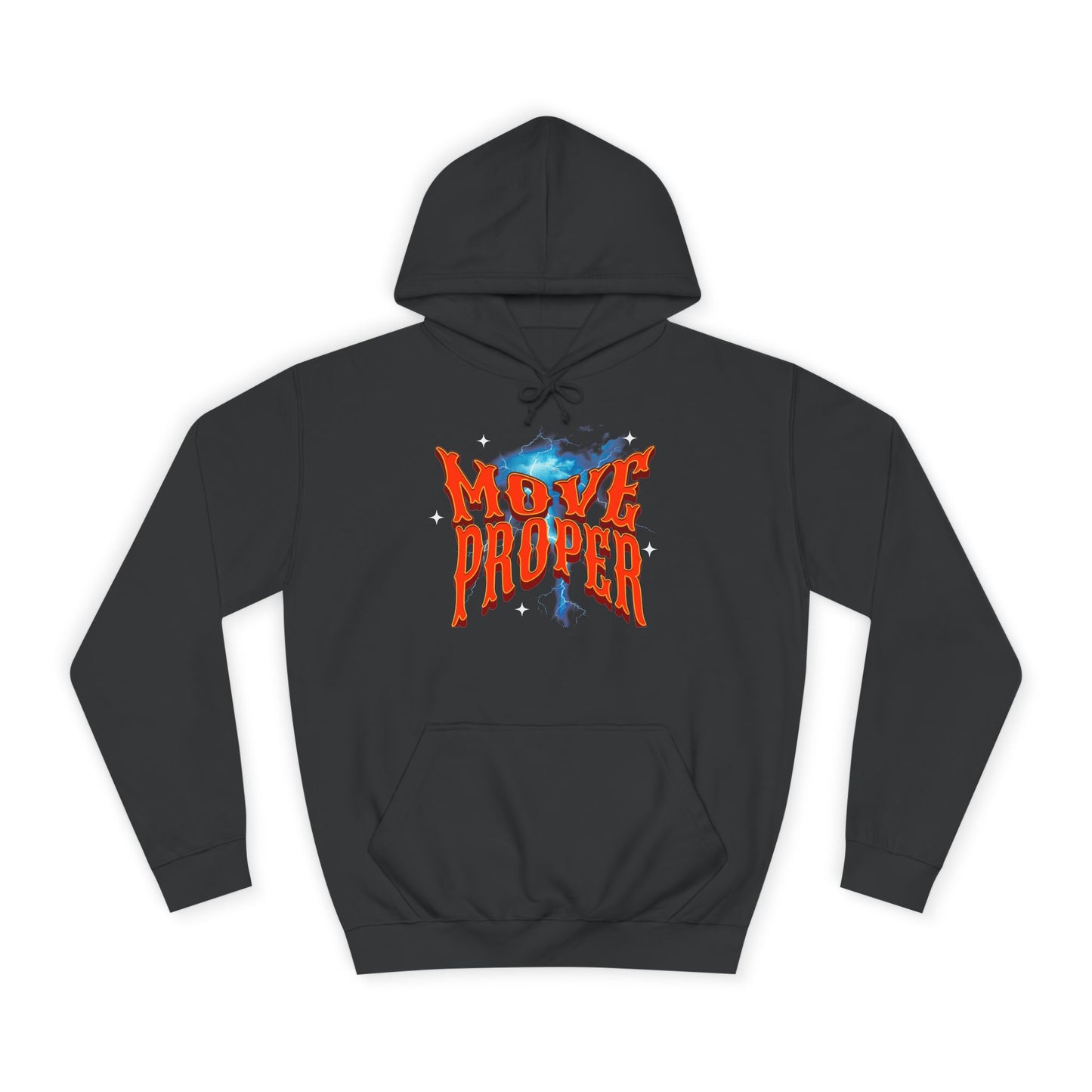 Unisex Hoodie - Move Proper Graphic, Trendy Casual Wear