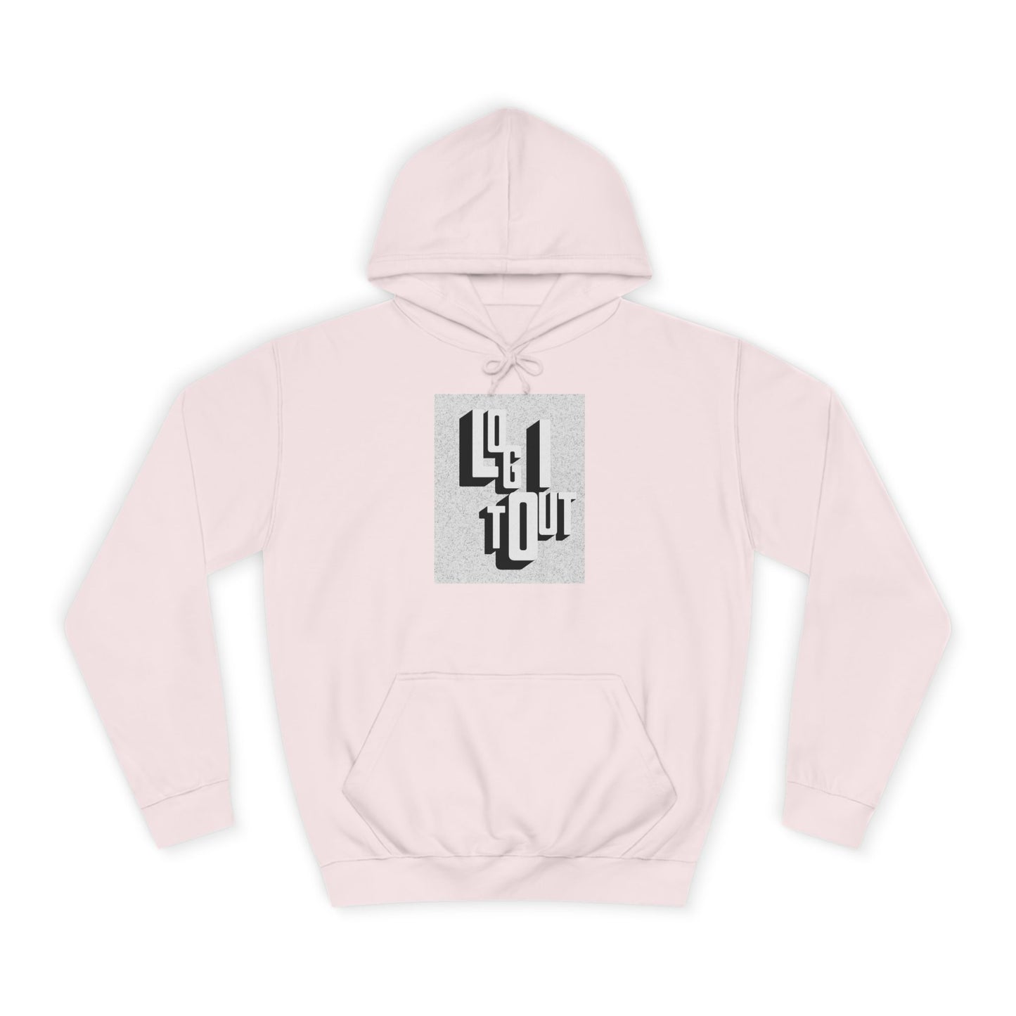Unisex Hoodie with Unique Typography, Cozy College Sweatshirt, College Gift, Modern Hoodie, Graphic Pull-over
