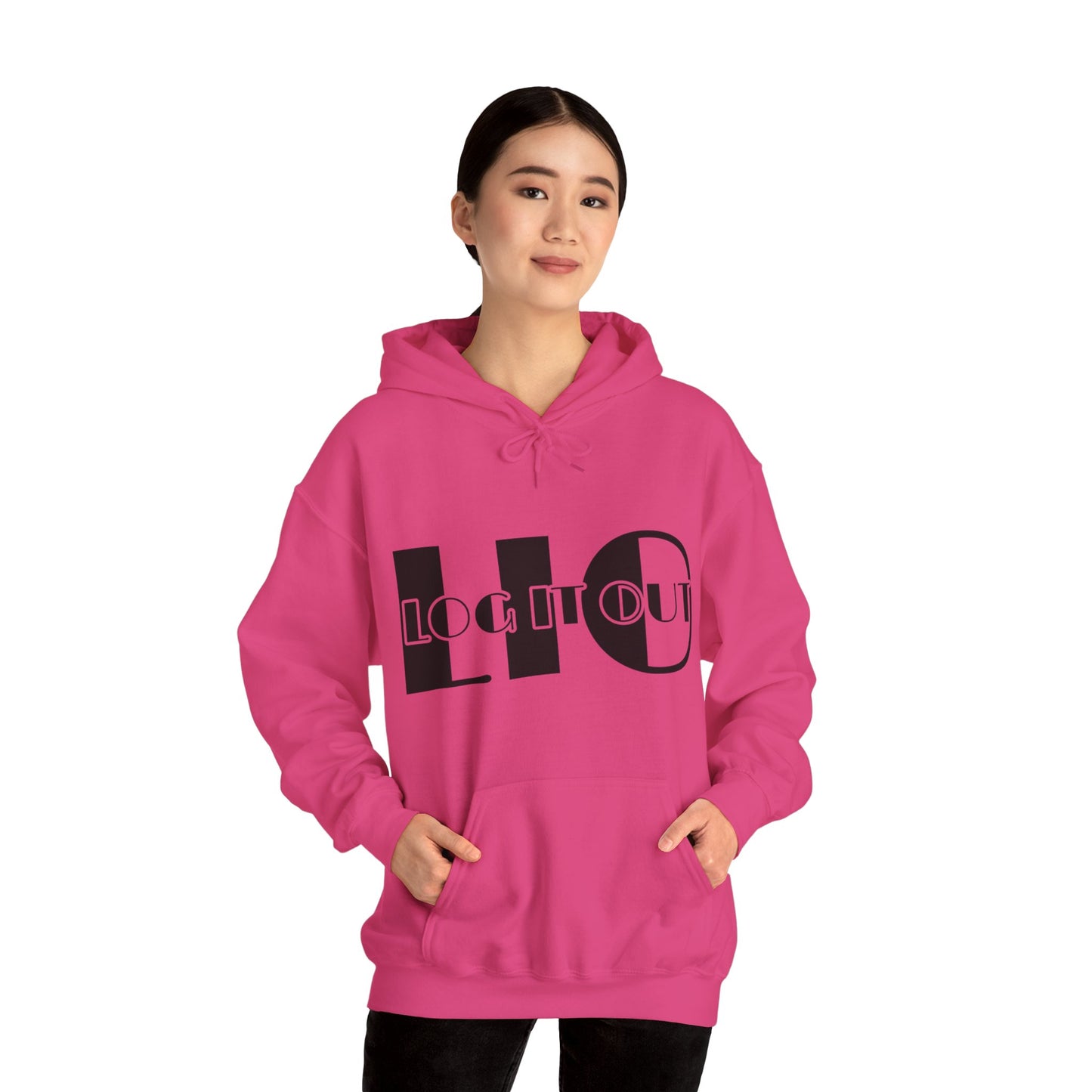 Log it out Unisex Heavy Blend™ Hooded Sweatshirt