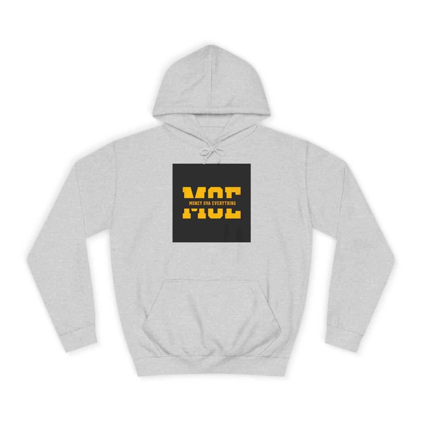 Unisex Hoodie with Bold Message, Money Ova Everything, Perfect for Every day, Money Over Everything, Casual Wear