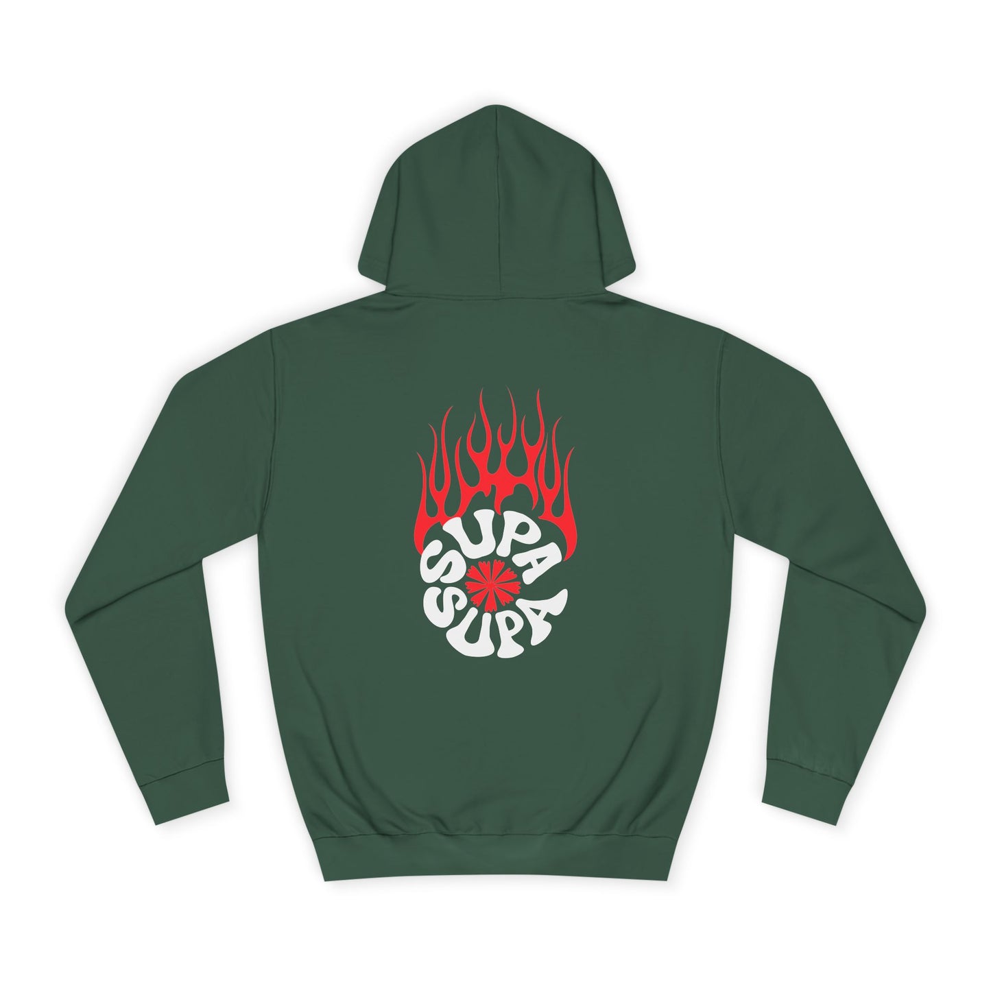 Unisex Flame Supa Supa Graphic Hoodie - Casual Streetwear