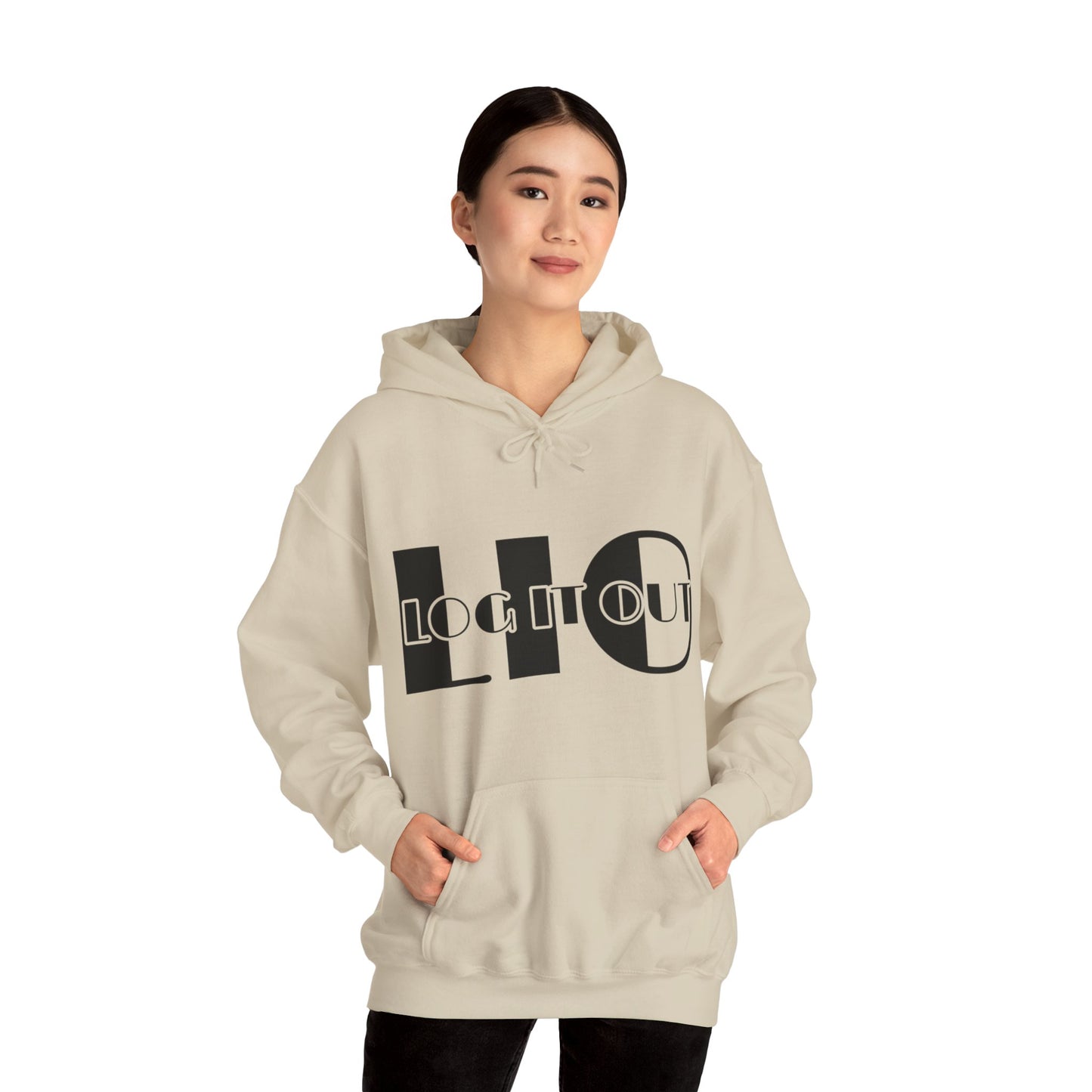 Log it out Unisex Heavy Blend™ Hooded Sweatshirt