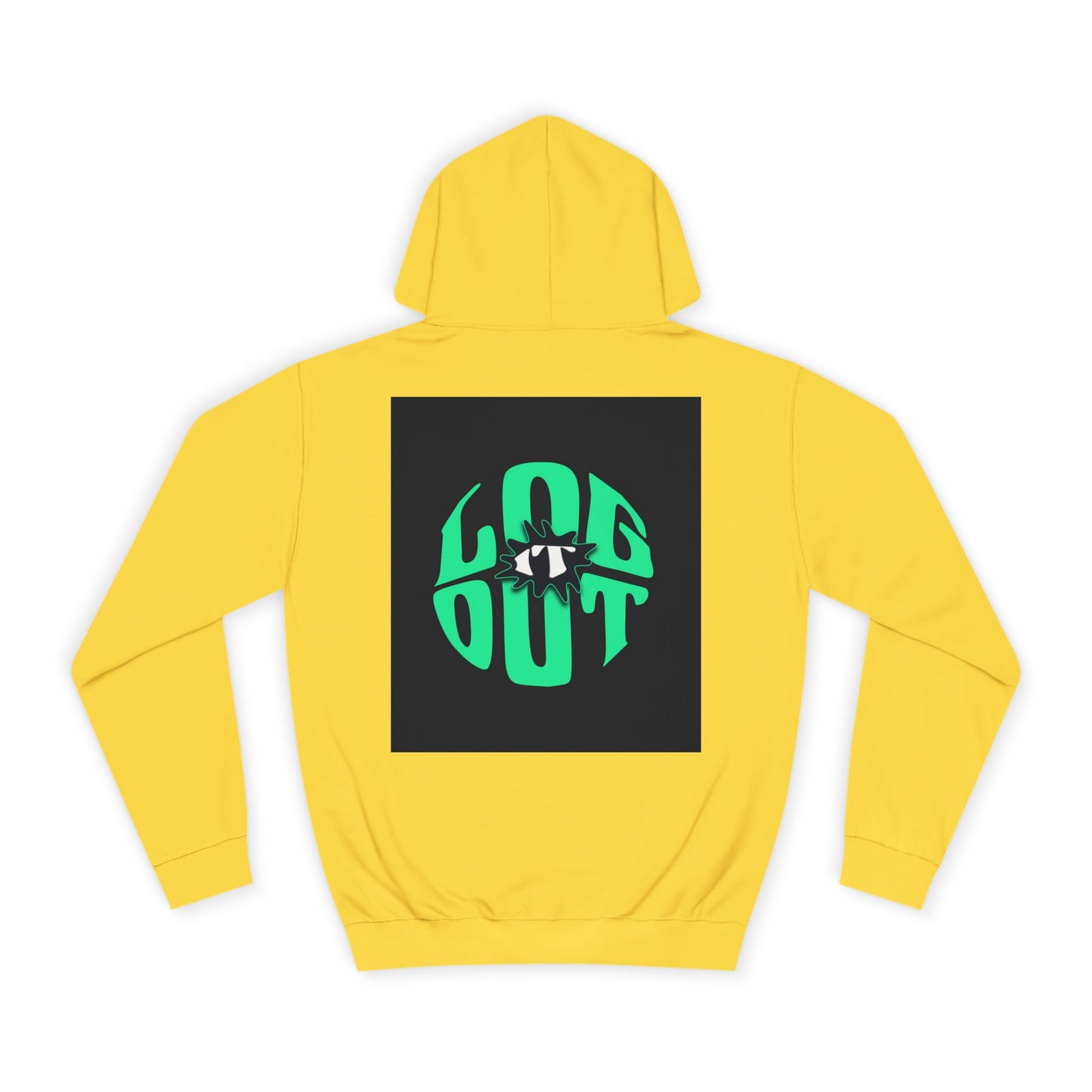 Unisex Hoodie with 'LOG IT OUT' Design, Casual Streetwear, Cool Gift, Cozy Lounge Wear, Perfect for Fall