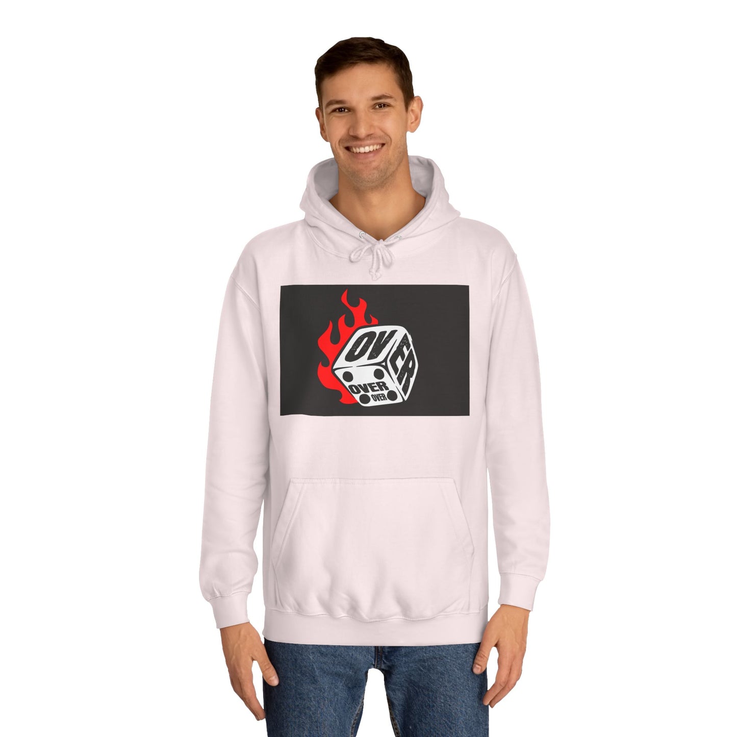 OVER Graphic Hoodie, Oversized Sweatshirt, Trendy Unisex Hoodie, Gift, Casual Layering Top