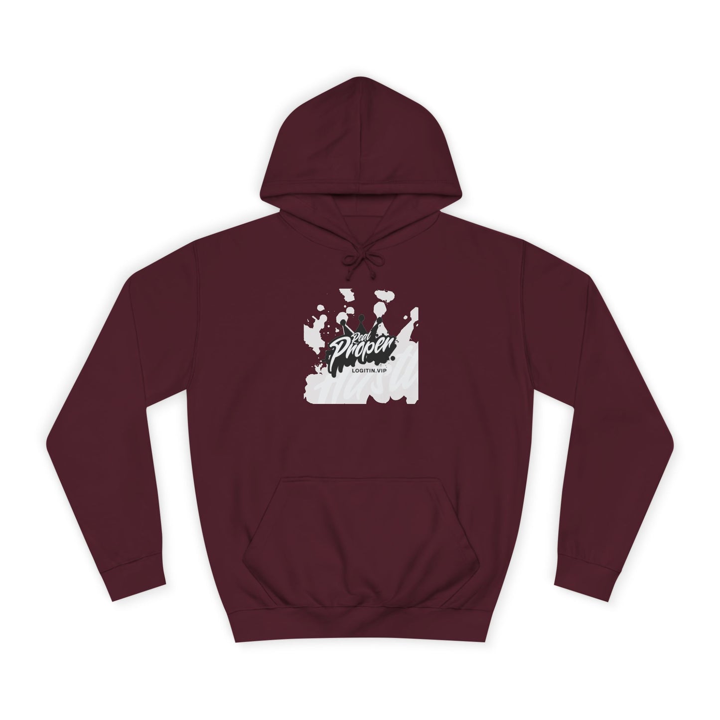 Unisex Hoodie with 'Real Proper' Design | Stylish Casual wear ,Events, Lounge, Gift Idea