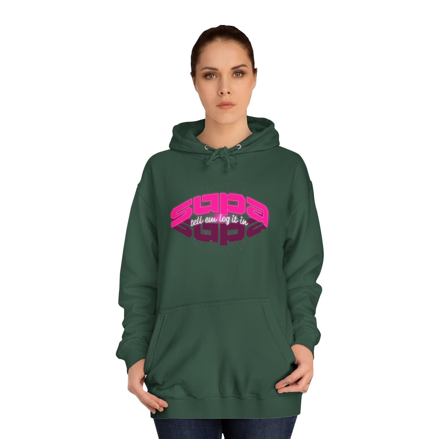 Stylish Trendy Hoodie with 'Supa' Design, Unisex Casual wear for Everyone, Perfect for Everyday Life, Gift, Bright hoodie