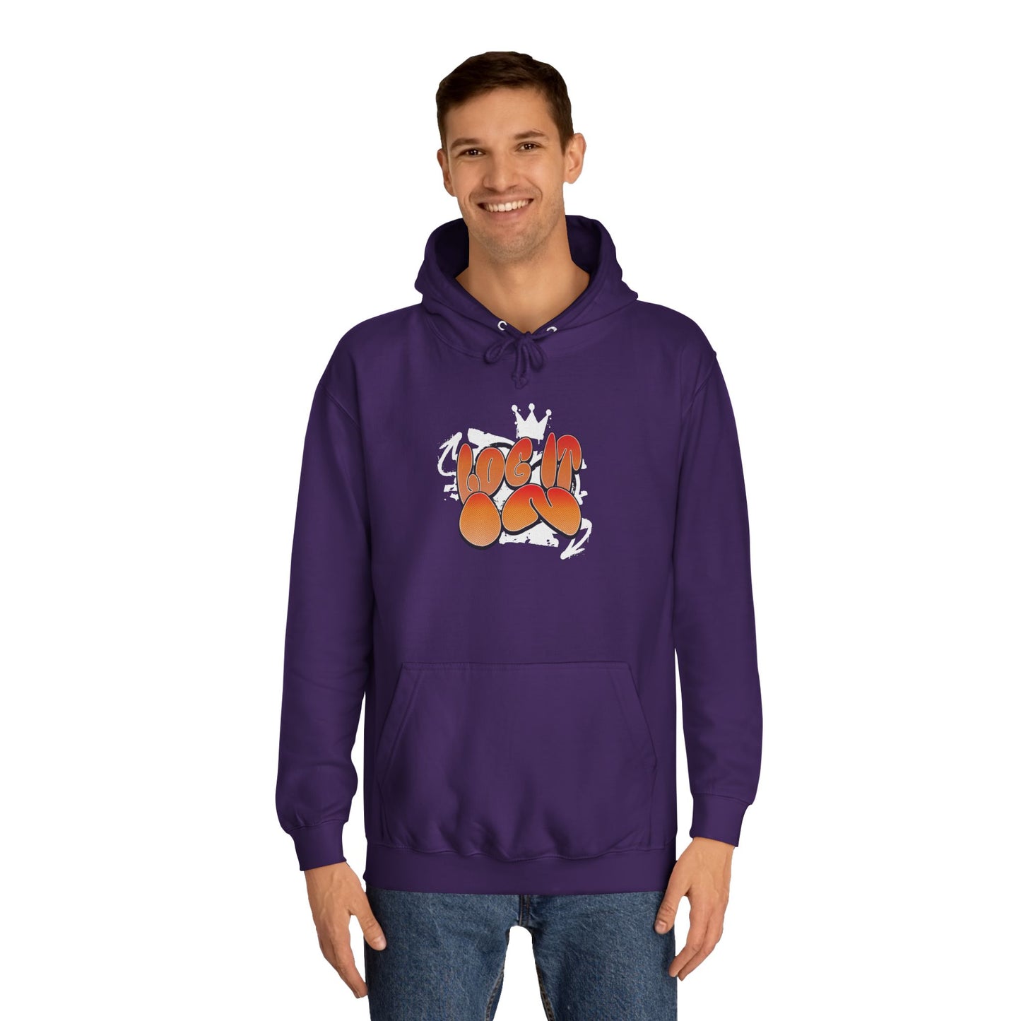 Vibrant Unisex Hoodie - 'Log In' Design