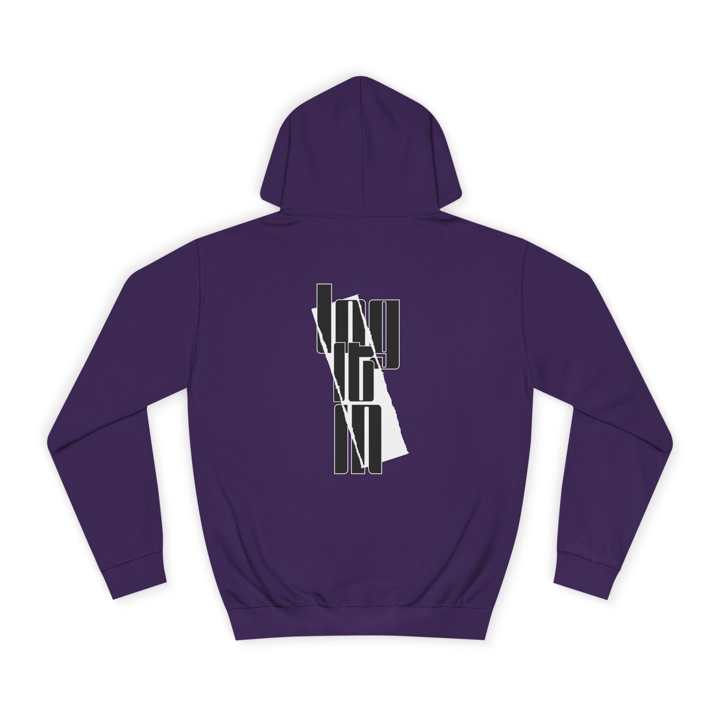 Unisex Log it in Hoodie with Contemporary Typography, Printed Sweatshirt, Ideal for Every day Life, Cozy Gift