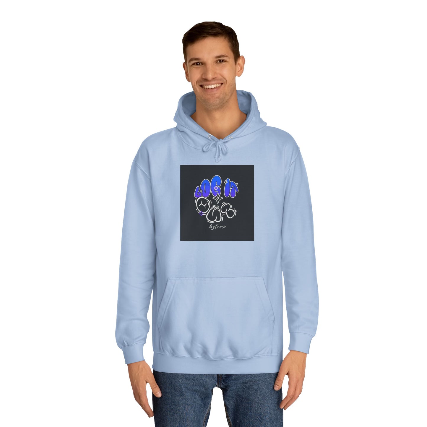 Vibrant Log it out Spirit Hoodie, Unisex Hoodie, Comfortable Sweatshirt, Graphic Hooded Sweatshirt,