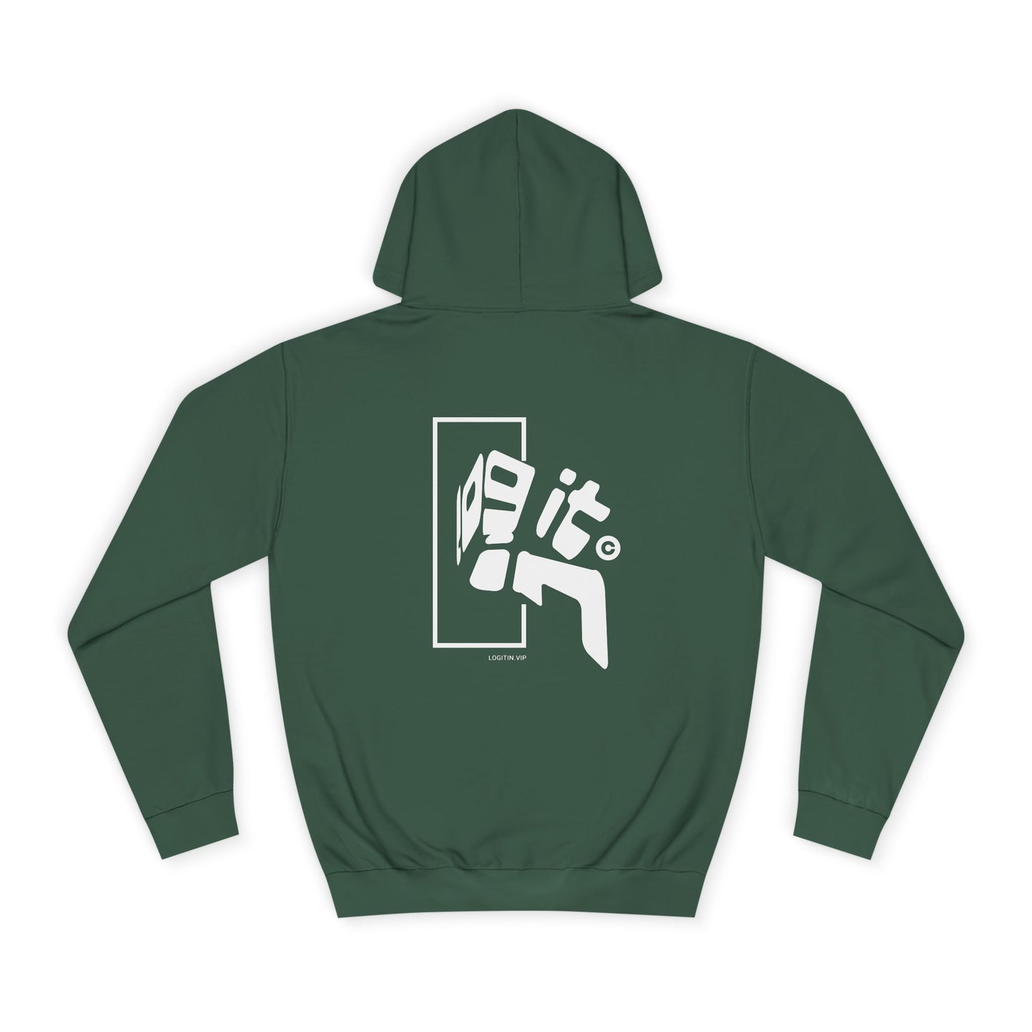 Unisex Log it in Hoodie with Bold Graphic, Casual Wear, Custom Apparel, Gift, Trendy Streetwear