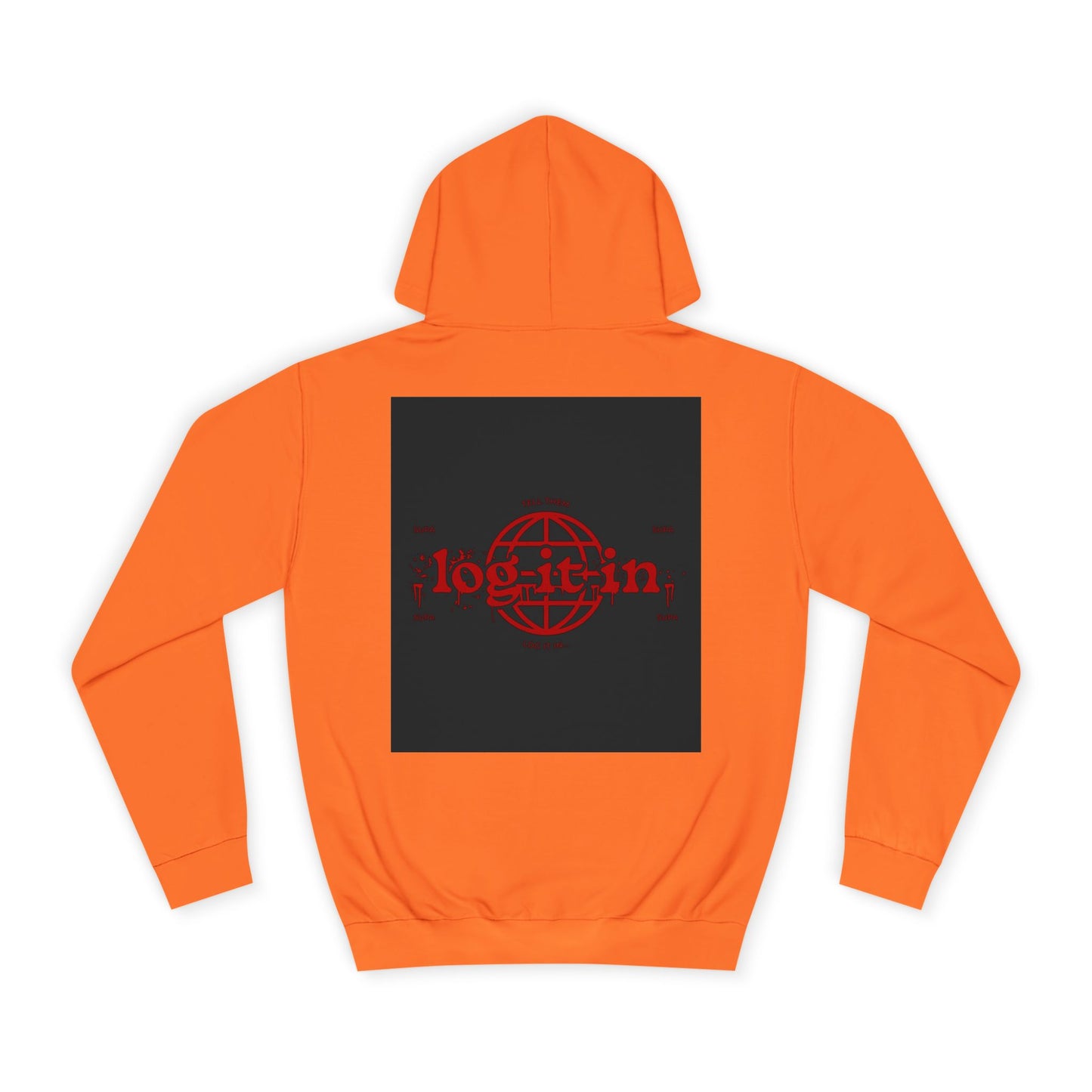 Unisex Log it in Hoodie with Bold Graphic Design, Custom Apparel, Streetwear, Comfortable Hoody, Trendy Gift