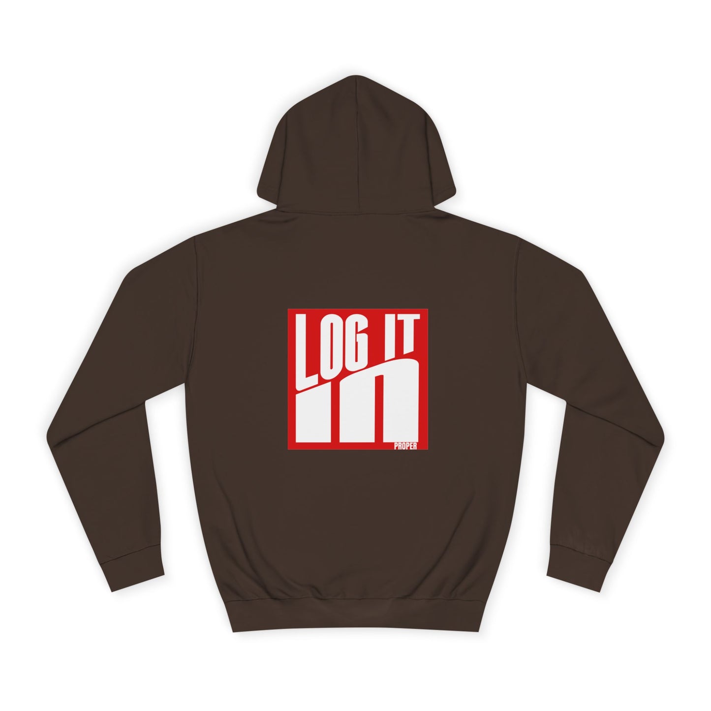 Unisex Log it in Hoodie - Trendy Campus Style, Casual Wear, Cozy Gift, Comfortable Lounge Hoodie, Essentials