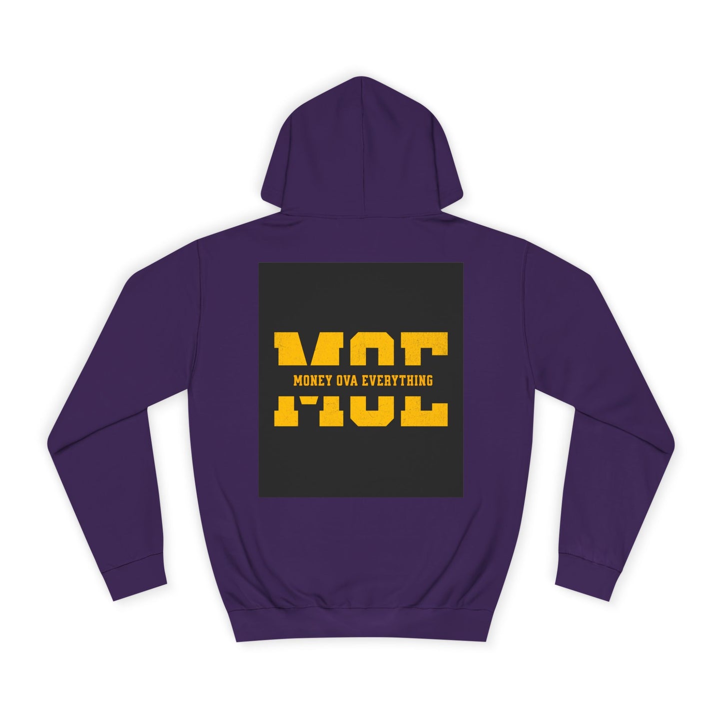 Unisex Hoodie with Bold Message, Money Ova Everything, Perfect for Every day, Money Over Everything, Casual Wear