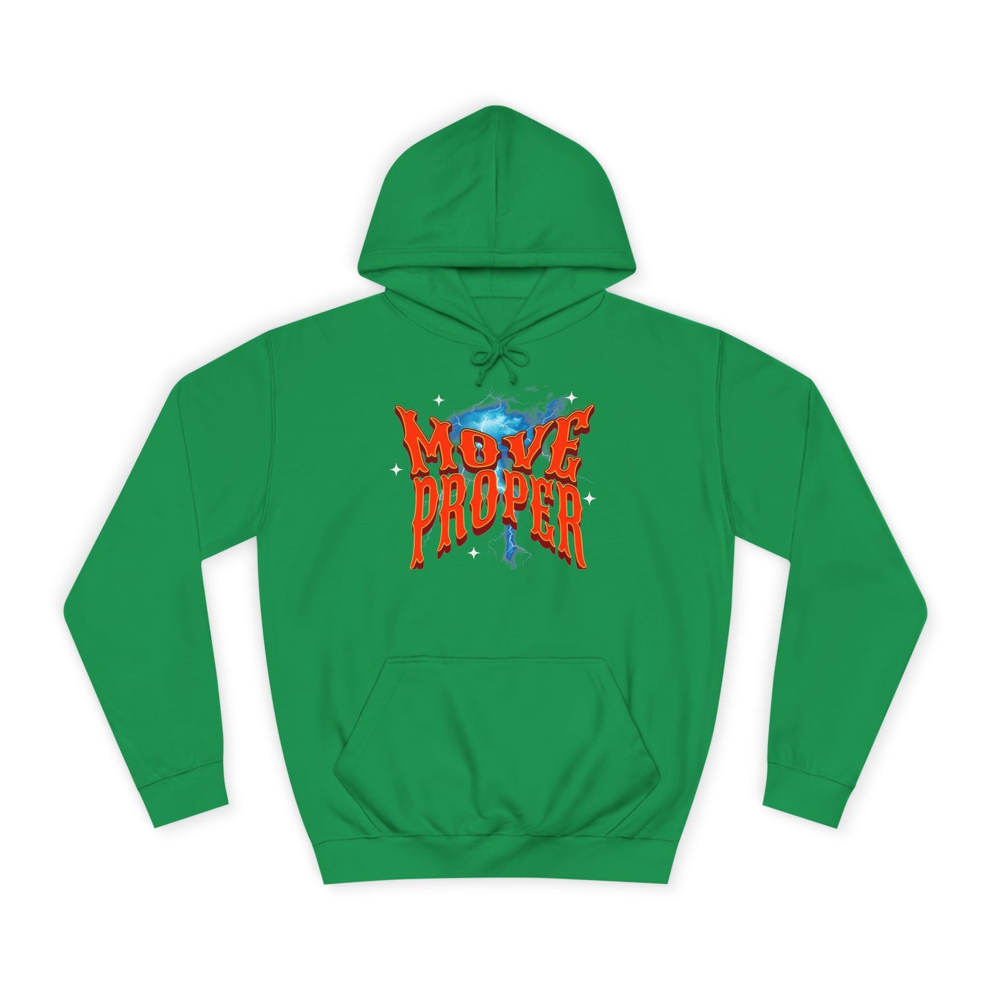 Unisex Hoodie - Move Proper Graphic, Trendy Casual Wear