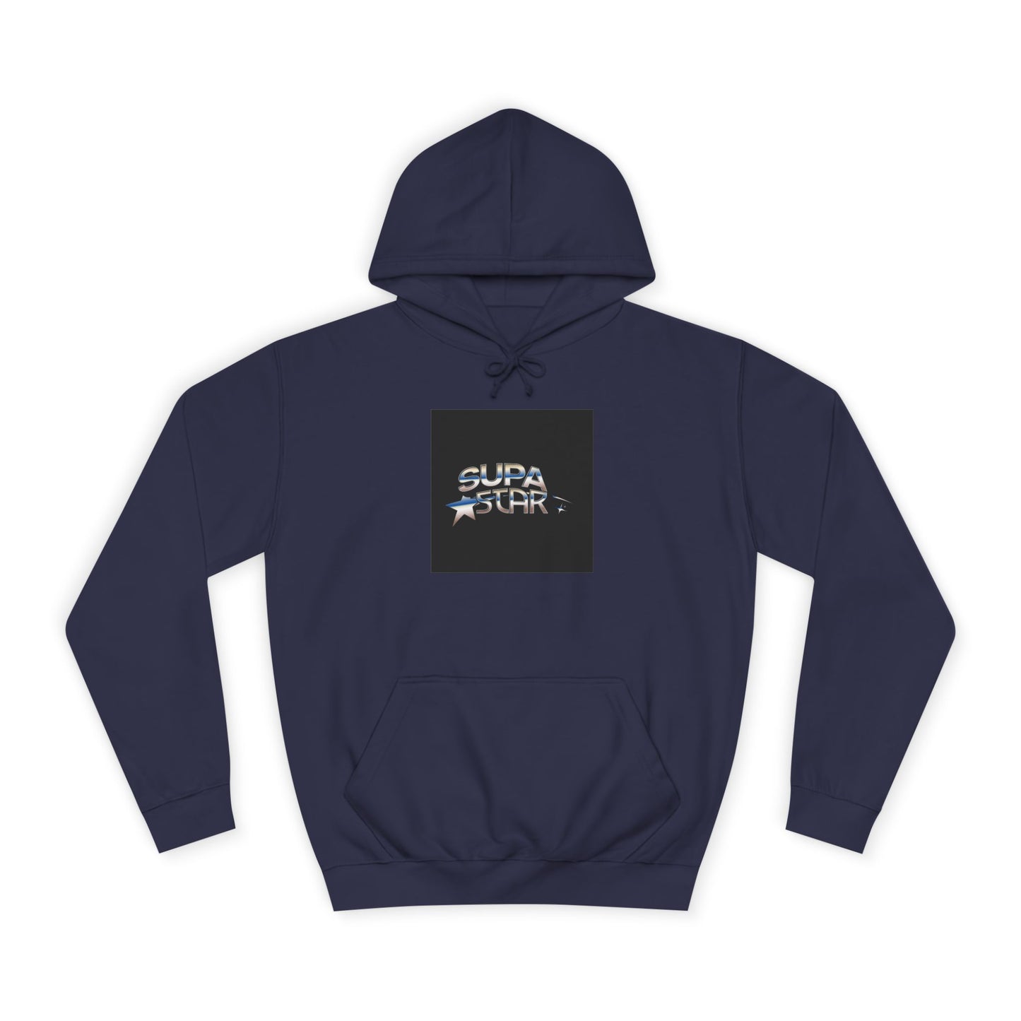 Supa Star Unisex Hoodie | Trendy Custom Apparel, Casual Wear, Star Graphic Hoodie, Adjustable Hooded Sweatshirt, Gift