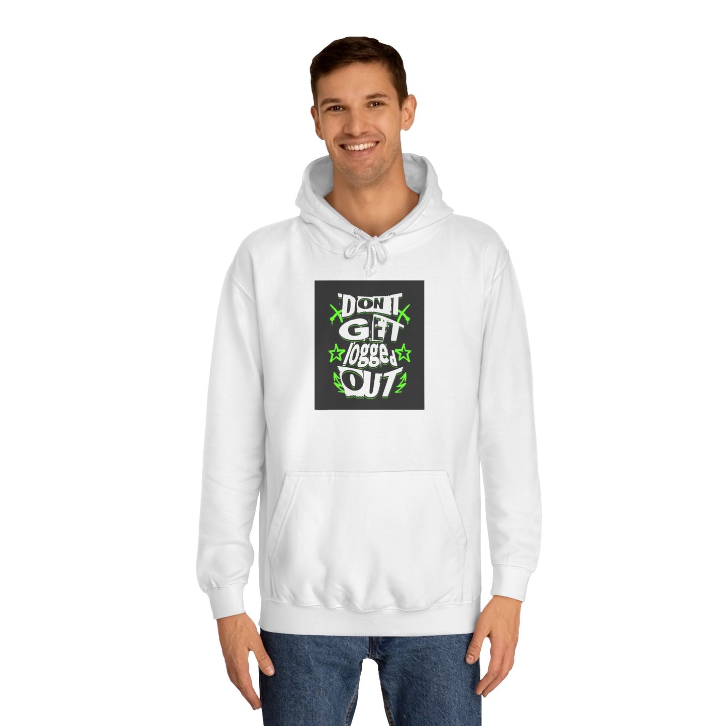 Vibrant Unisex Hoodie - Perfect for Life, Casual Outings & Gift Ideas - Fun Design: 'Don't Get Logged Out!'