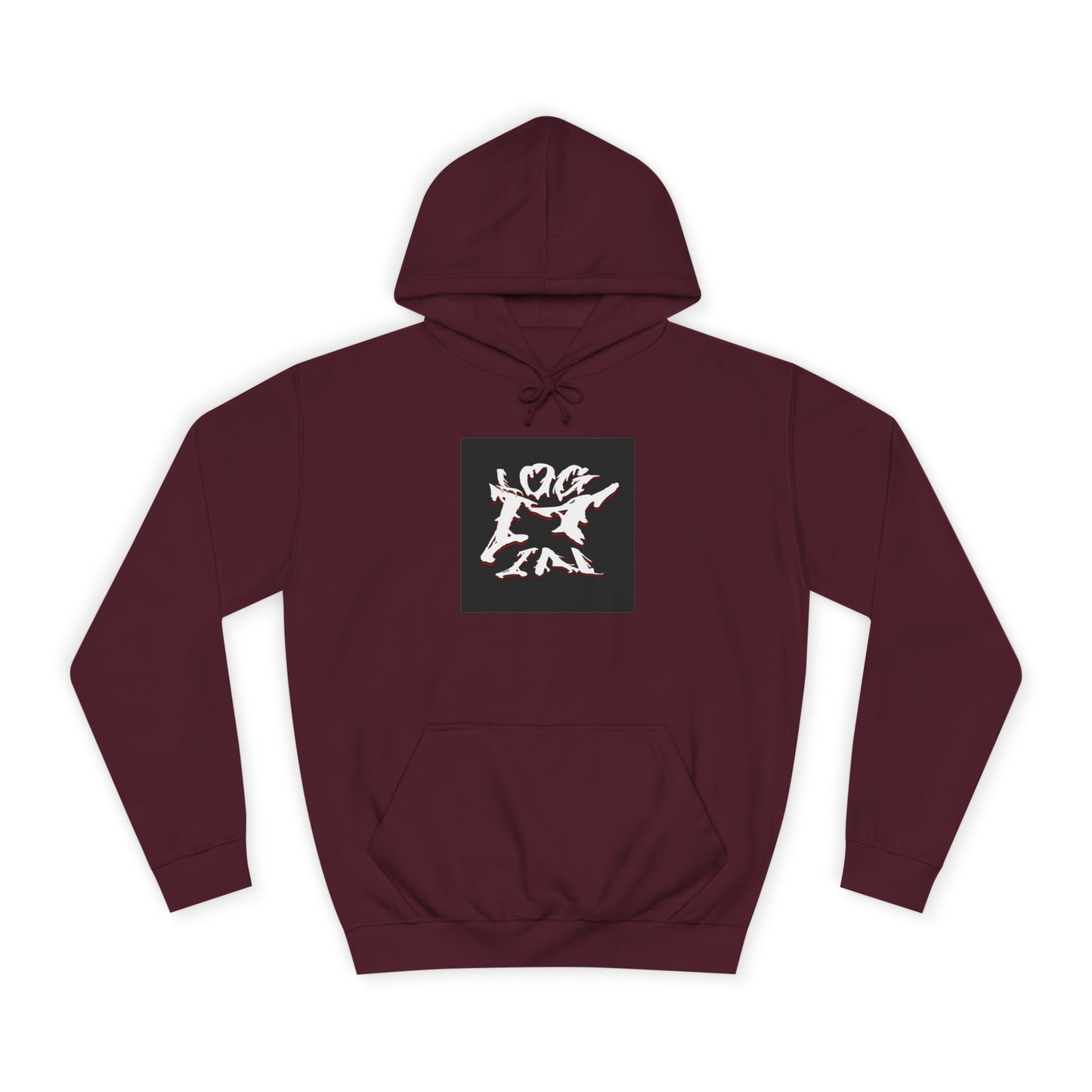 Unisex Log it in Hoodie - Artsy Graphic Sweatshirt, Cozy Custom Apparel, Perfect Gift, Spirit Wear, Trendy Streetwear