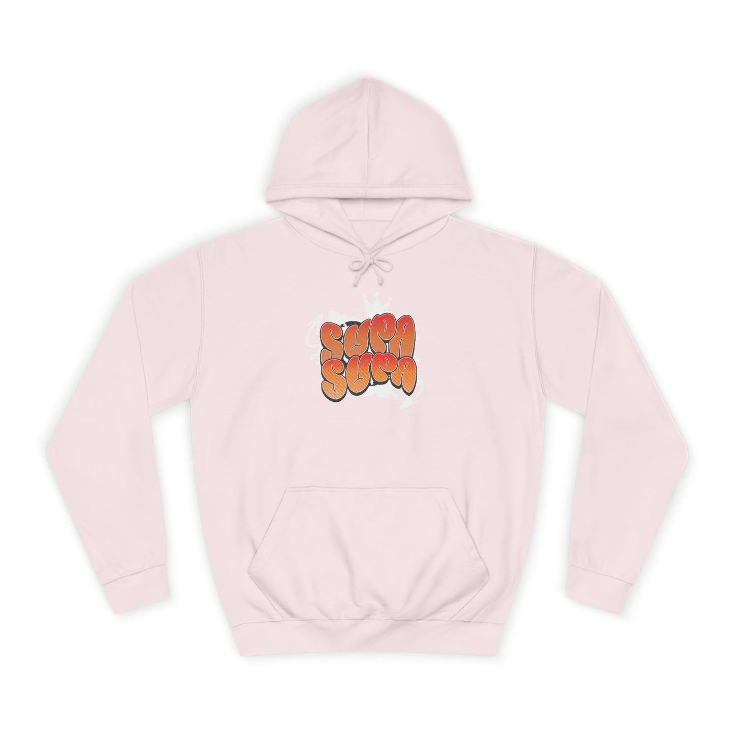 Unisex Hoodie with Retro 'Supa Supa' Design