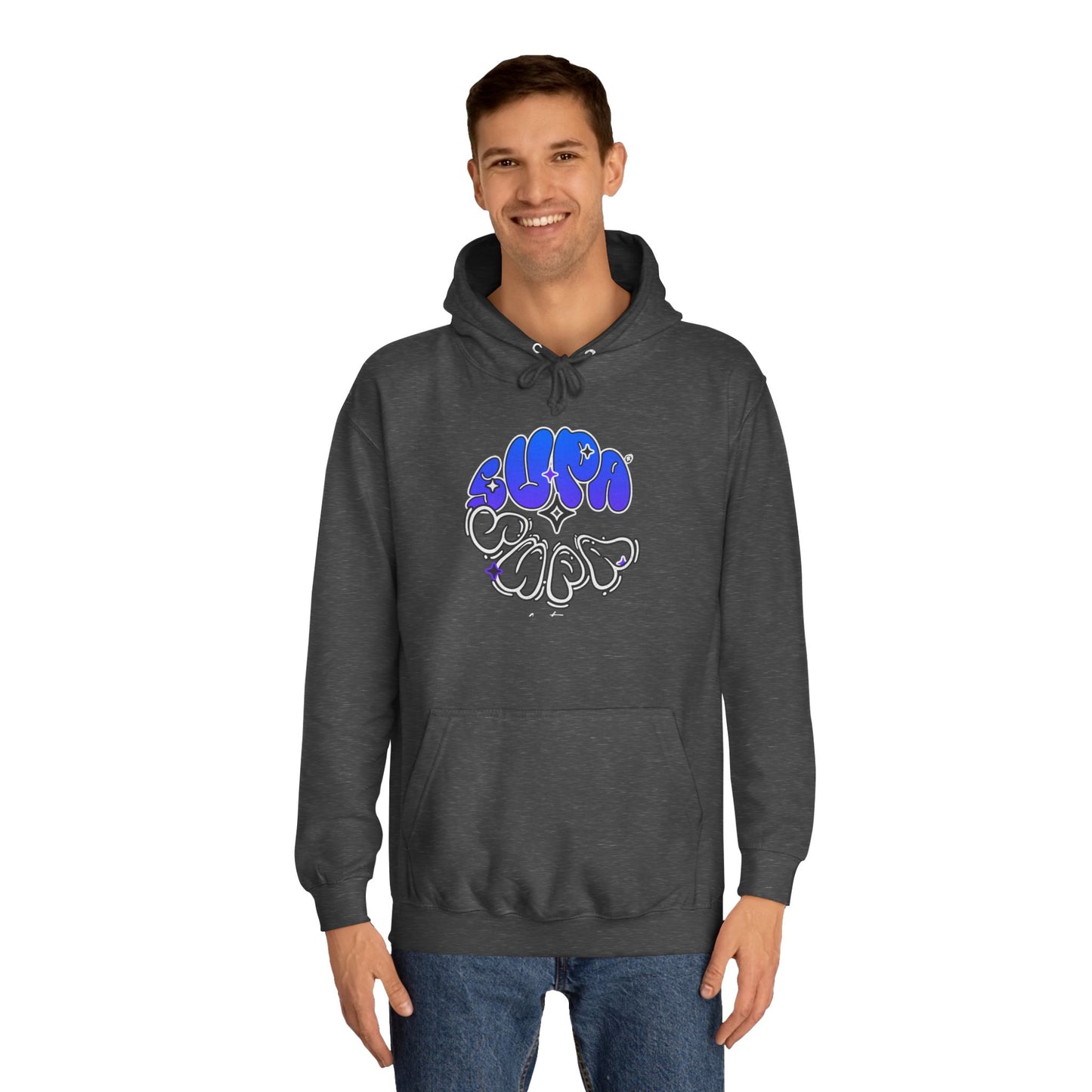 Unisex Supa Supa Streetwear Hoodie, Casual Art Hoodie, Life Apparel, Stylish Unisex Pullover, Hipster Hoodie Gift