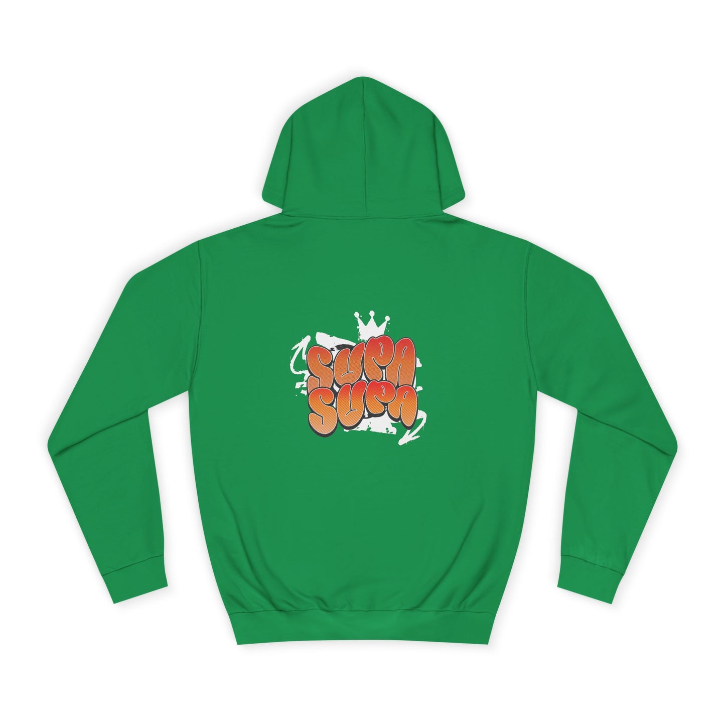 Unisex Hoodie with Retro 'Supa Supa' Design