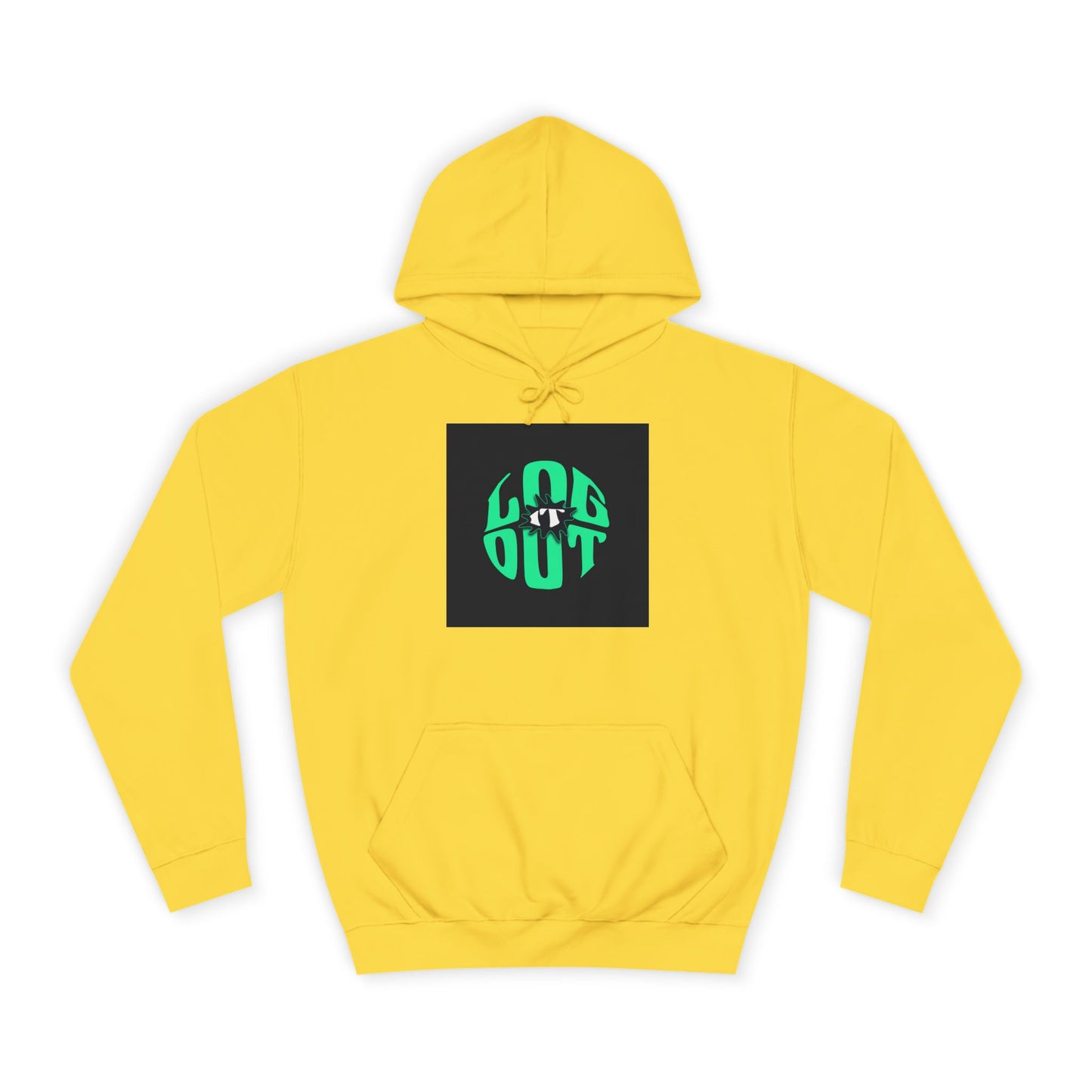 Unisex Hoodie with 'LOG IT OUT' Design, Casual Streetwear, Cool Gift, Cozy Lounge Wear, Perfect for Fall