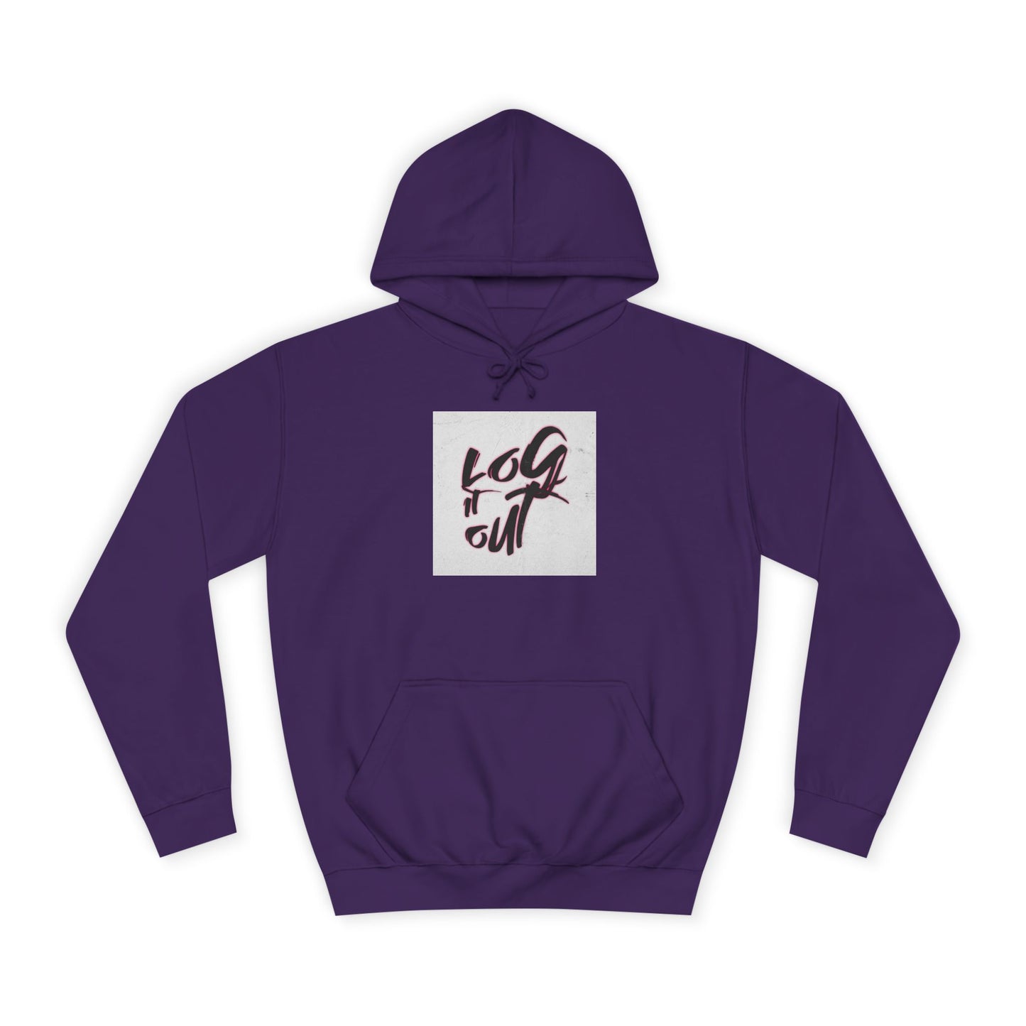 Stylish Unisex Hoodie for Casual Comfort, Perfect for Every day, Log It Out Design, Gift, College Apparel,