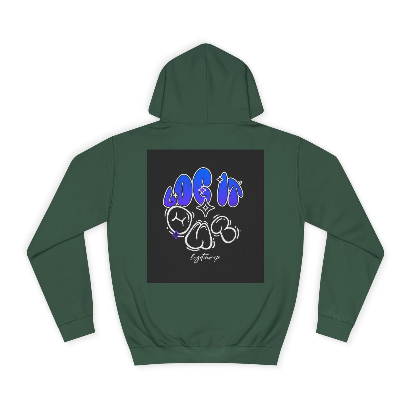 Vibrant Log it out Spirit Hoodie, Unisex Hoodie, Comfortable Sweatshirt, Graphic Hooded Sweatshirt,