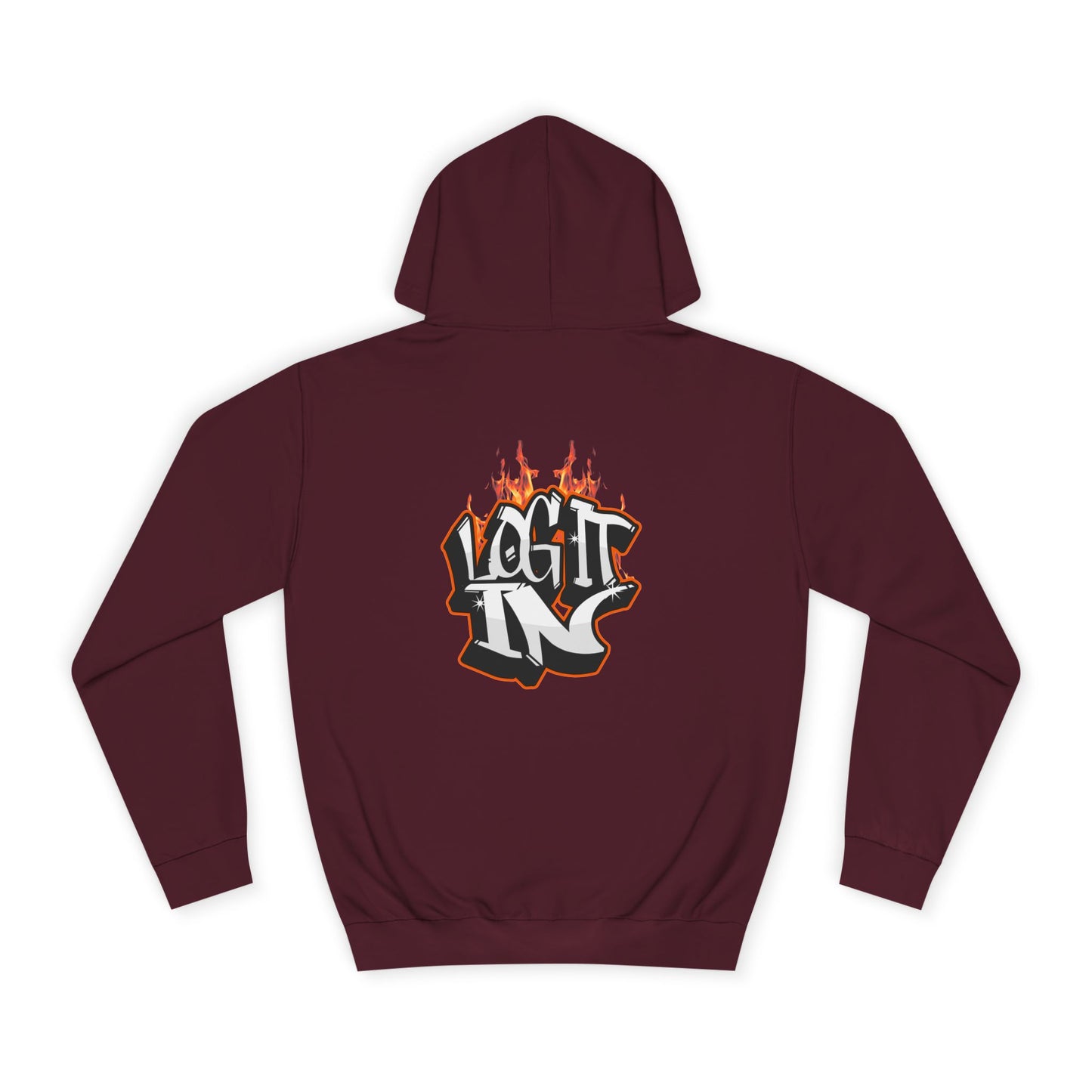 Stylish Unisex Log it in Hoodie, Casual Streetwear, Graphic Pullover, Trendy Everyday Wear, Cozy Hoodie
