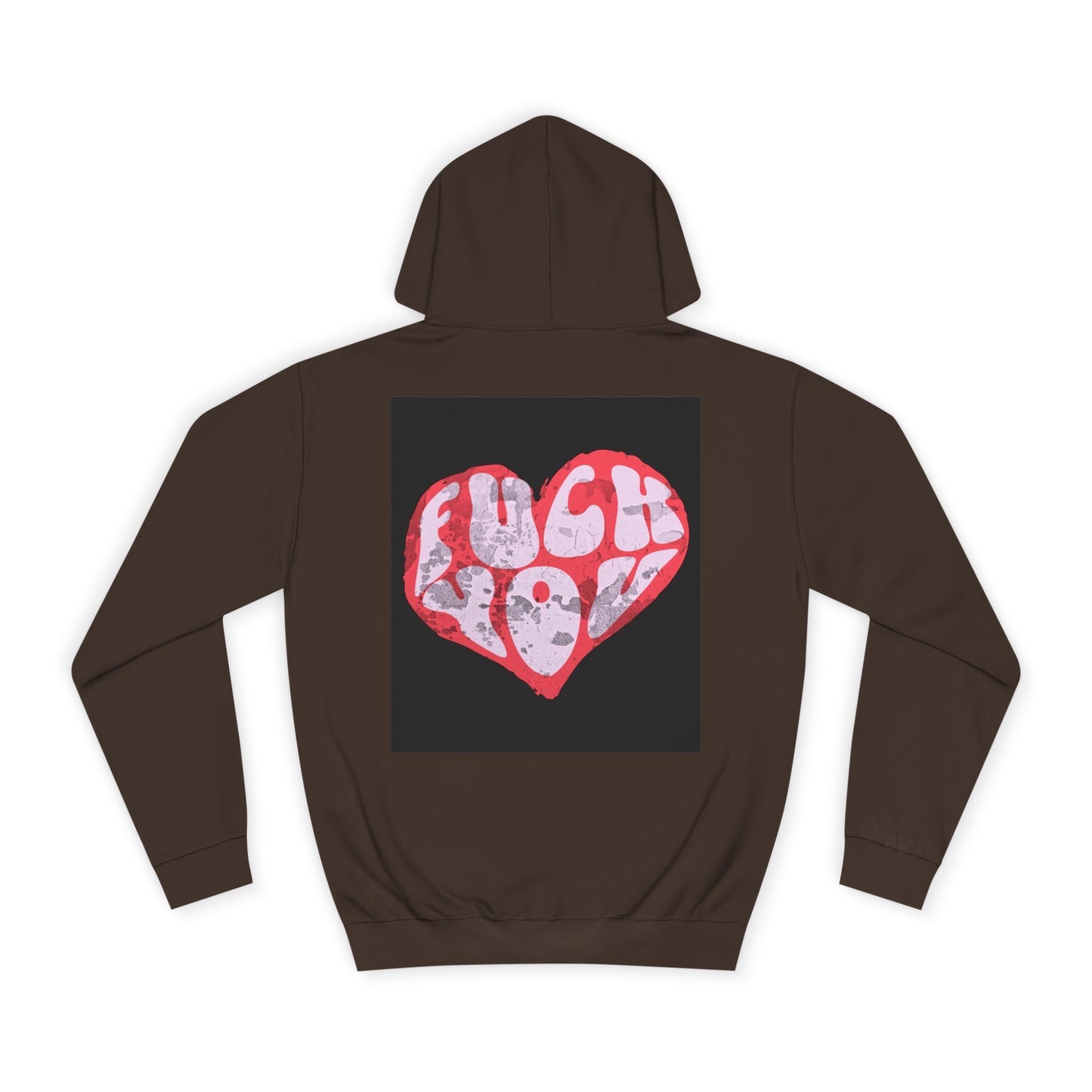 Unisex Hoodie with Bold 'F*** You' Heart Design | Trendy Casual Wear, Gift, Streetwear, Unique Hoodie, Everyday Comfort
