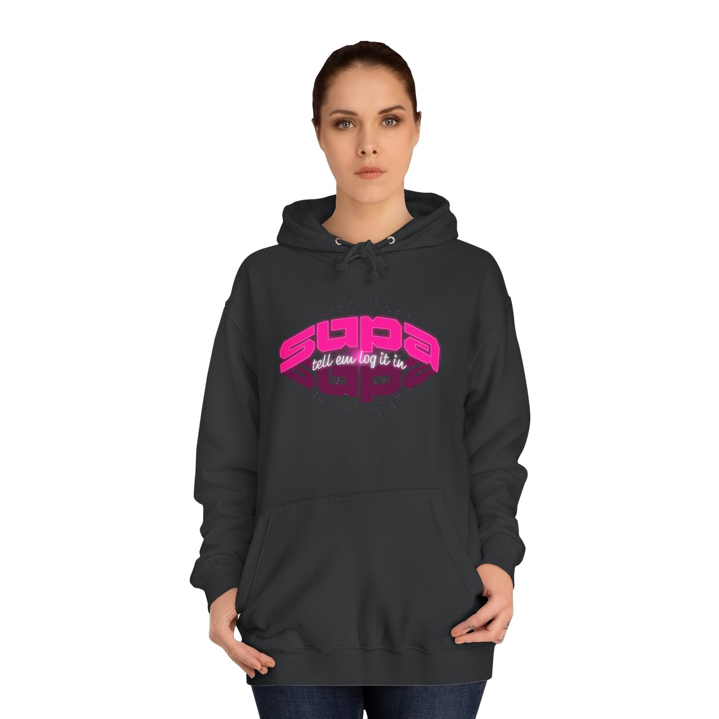 Stylish Trendy Hoodie with 'Supa' Design, Unisex Casual wear for Everyone, Perfect for Everyday Life, Gift, Bright hoodie