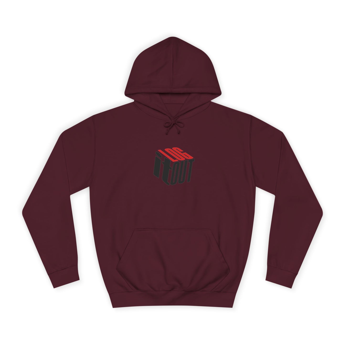 Stylish Unisex Log it out Hoodie with Trendy Graphic, Casual Wear, Cozy Gift, Fun Hoodie for Everyday Use,