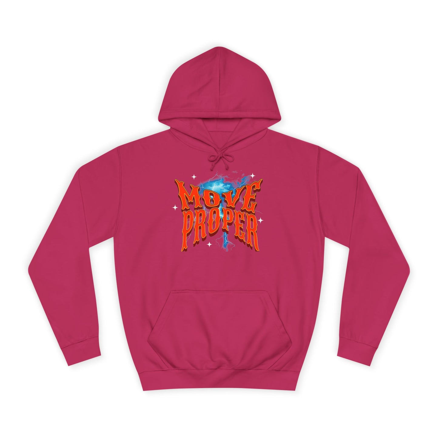 Unisex Hoodie - Move Proper Graphic, Trendy Casual Wear