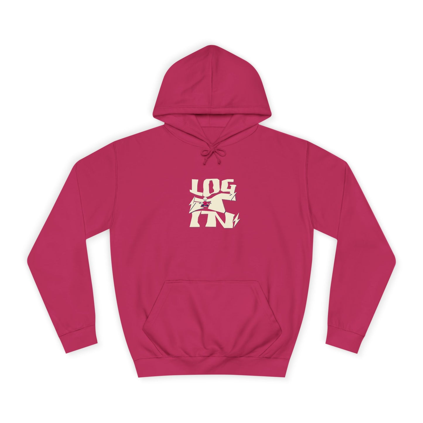 Cozy Unisex Log it in Hoodie - Floral Design, Ideal Gift, Casual Wear, Spring Wardrobe Essentials