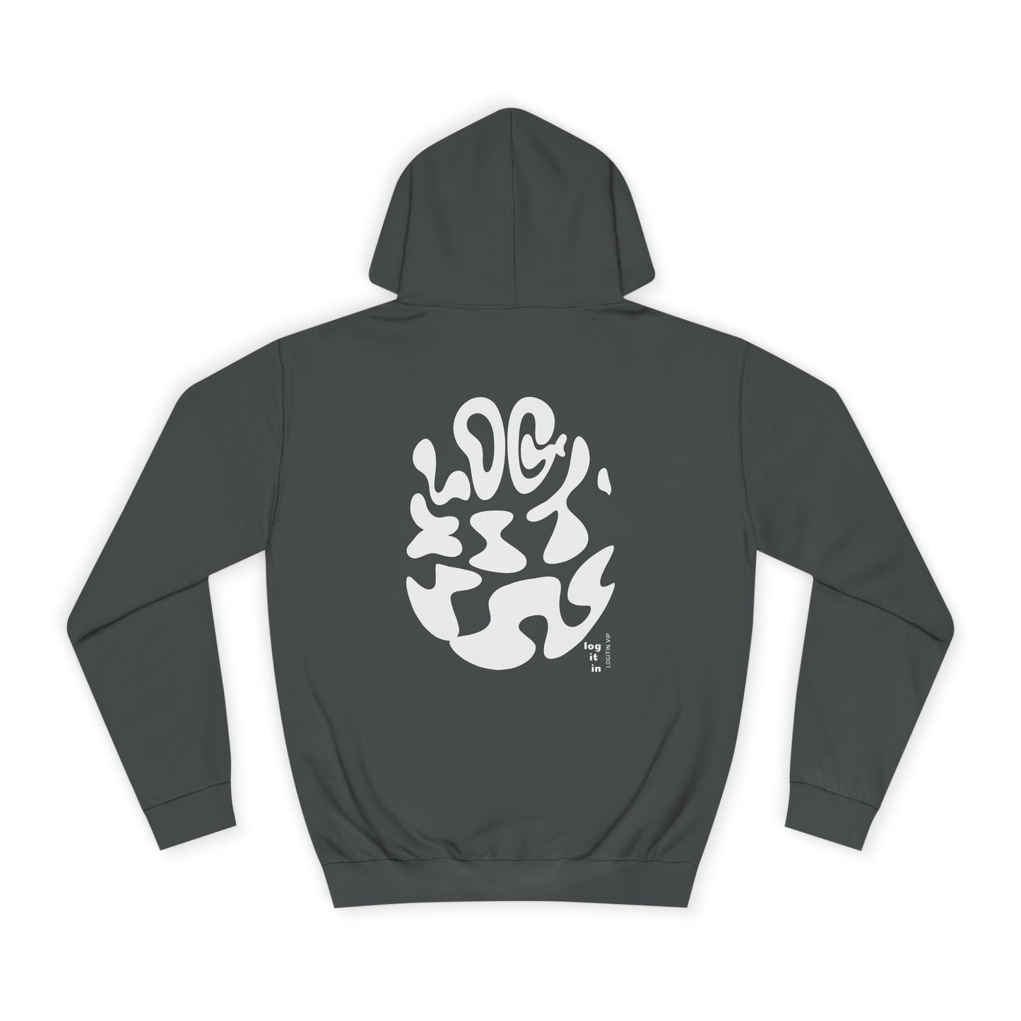 Unisex LOG IT IN Hoodie with Abstract Design - Cozy Sweatshirt for Casual Wear, Gift, Trendy Fashion